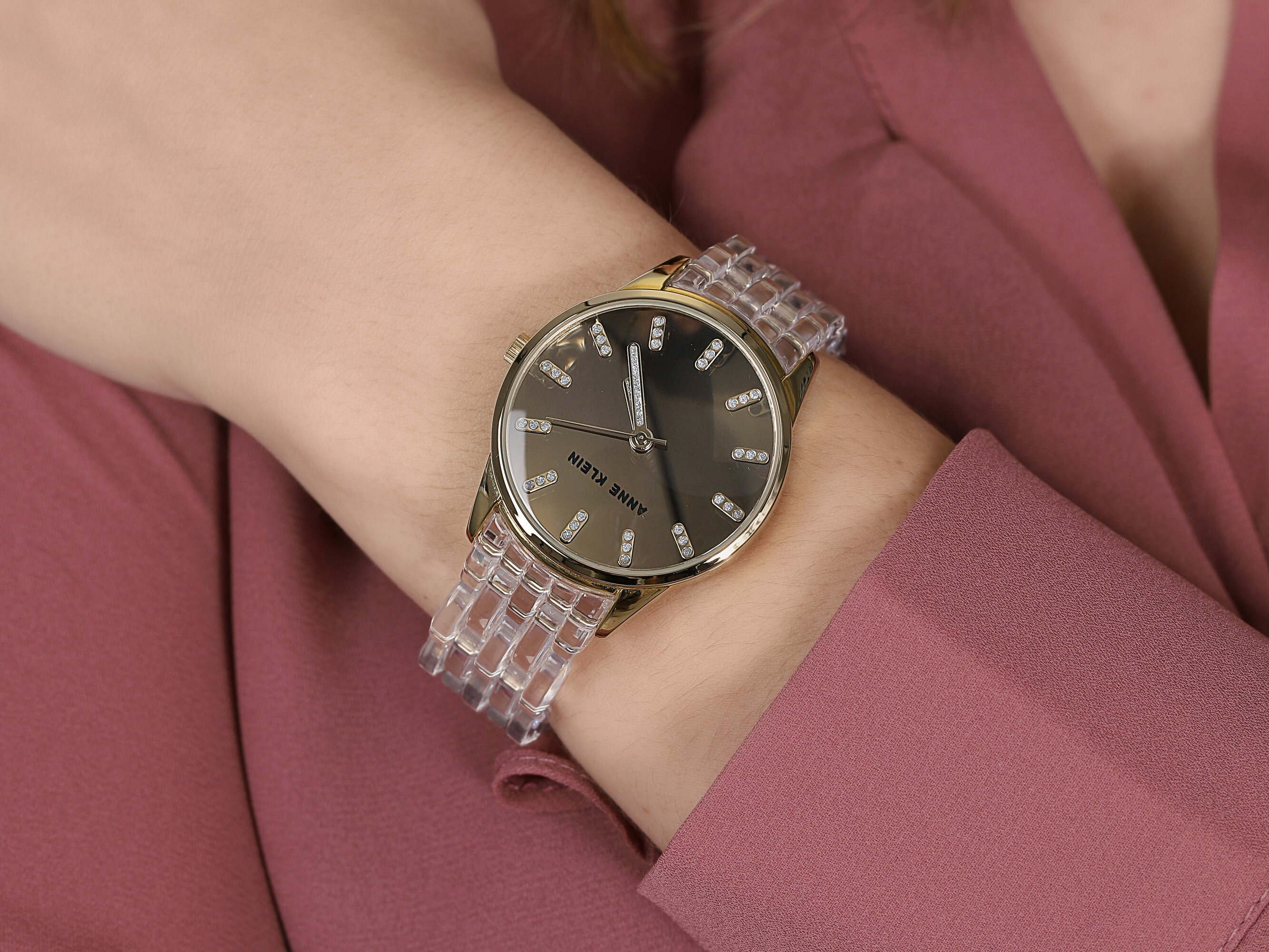 Anne Klein AK-2616CLGB damski zegarek Bransoleta bransoleta - miniatura 4
