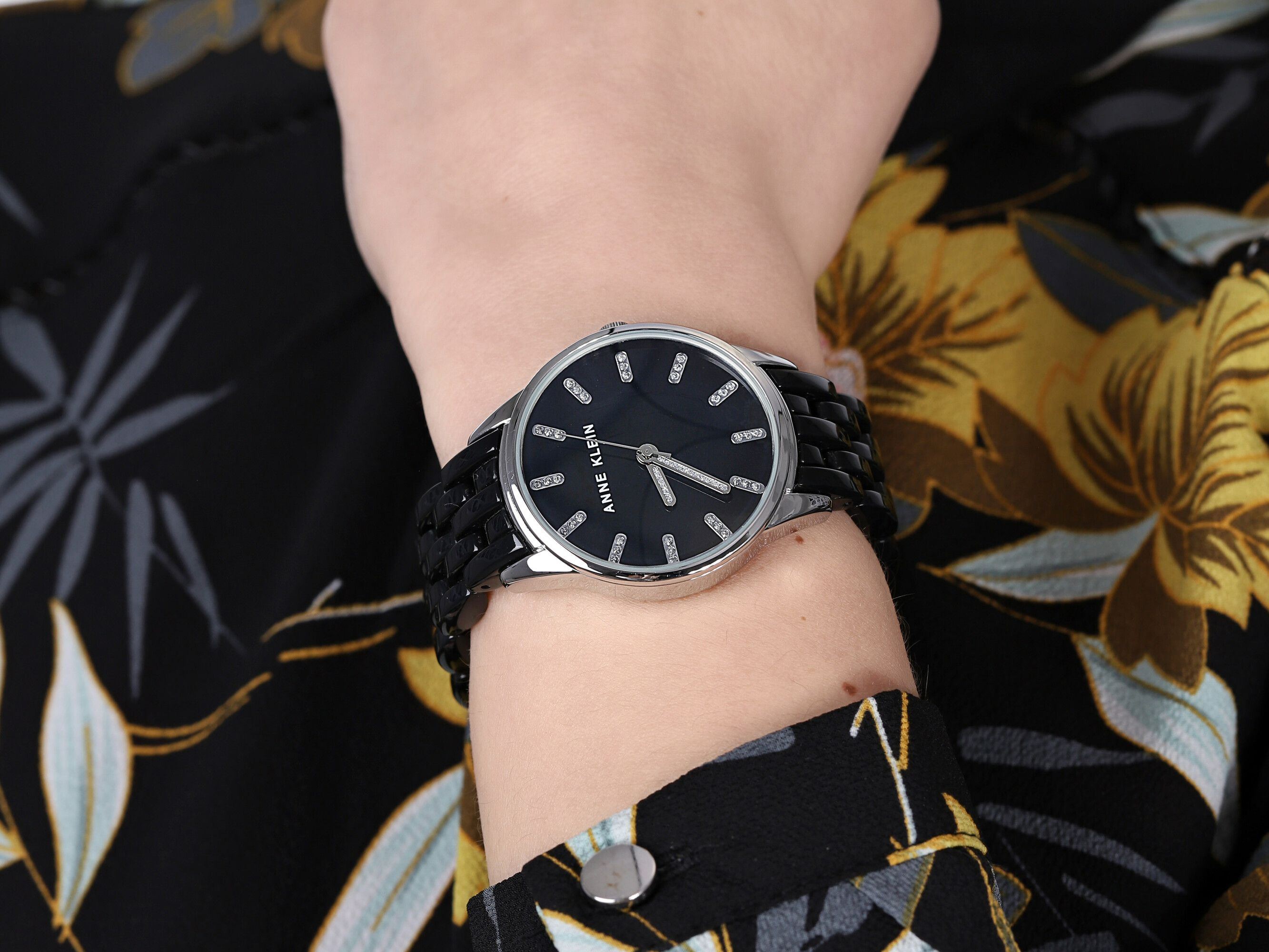 Anne Klein AK-2617BKSV zegarek damski Bransoleta - miniatura 4