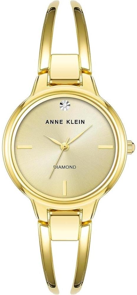 Anne Klein Genuine Diamond Dial Bangle AK-2626PKGB