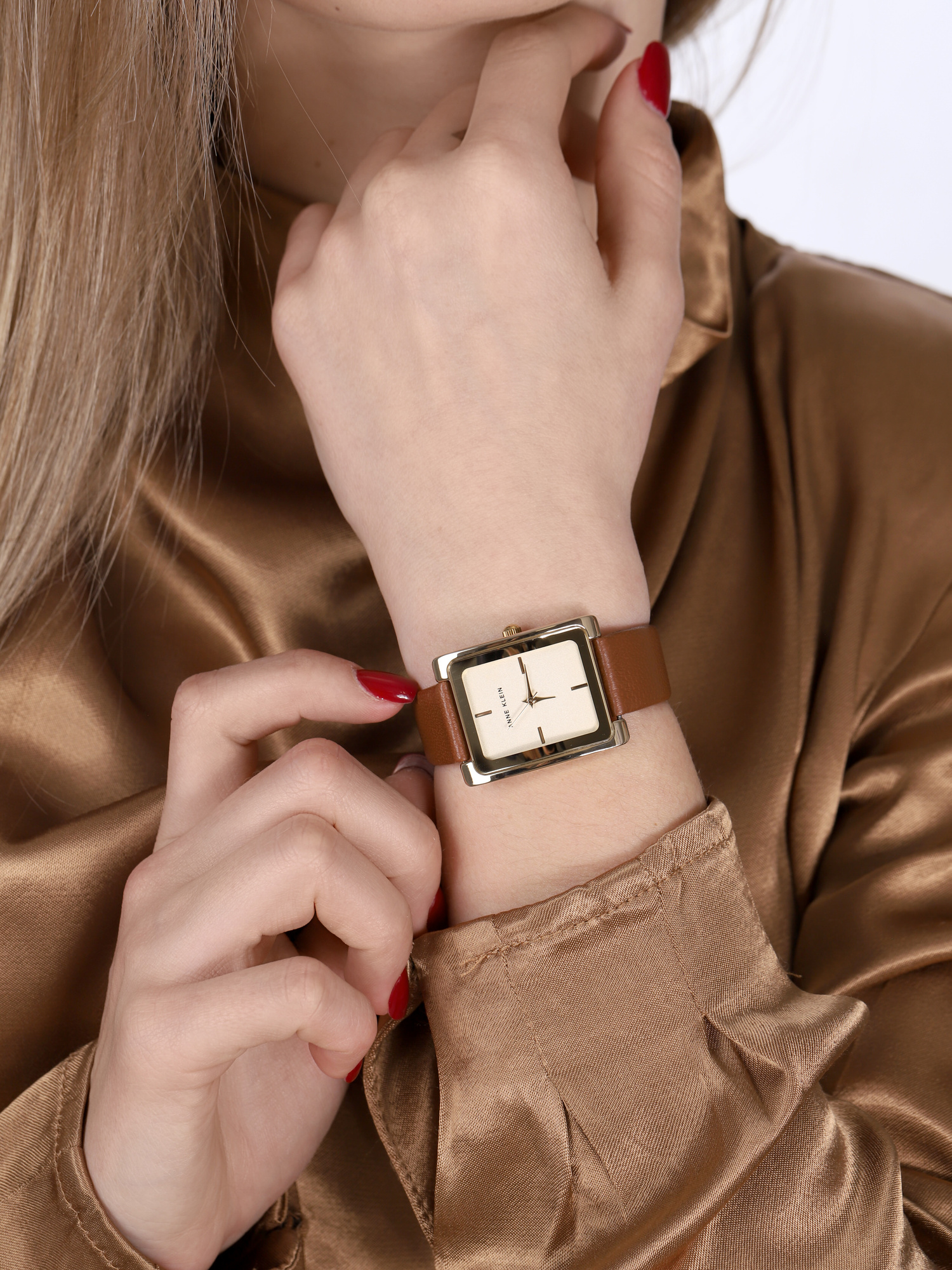 Anne Klein AK-2706CHHY damski zegarek Pasek pasek - miniatura 3
