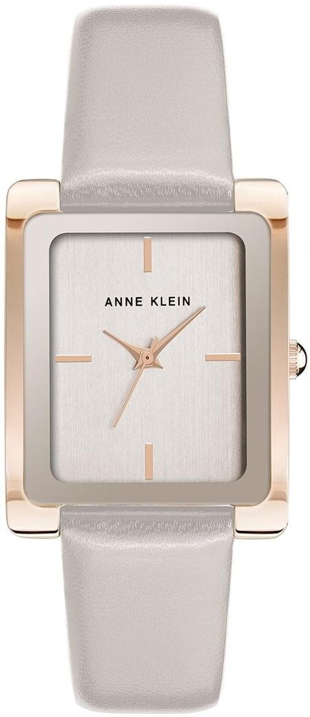 Anne Klein Leather Strap Watch AK-2706RGTP