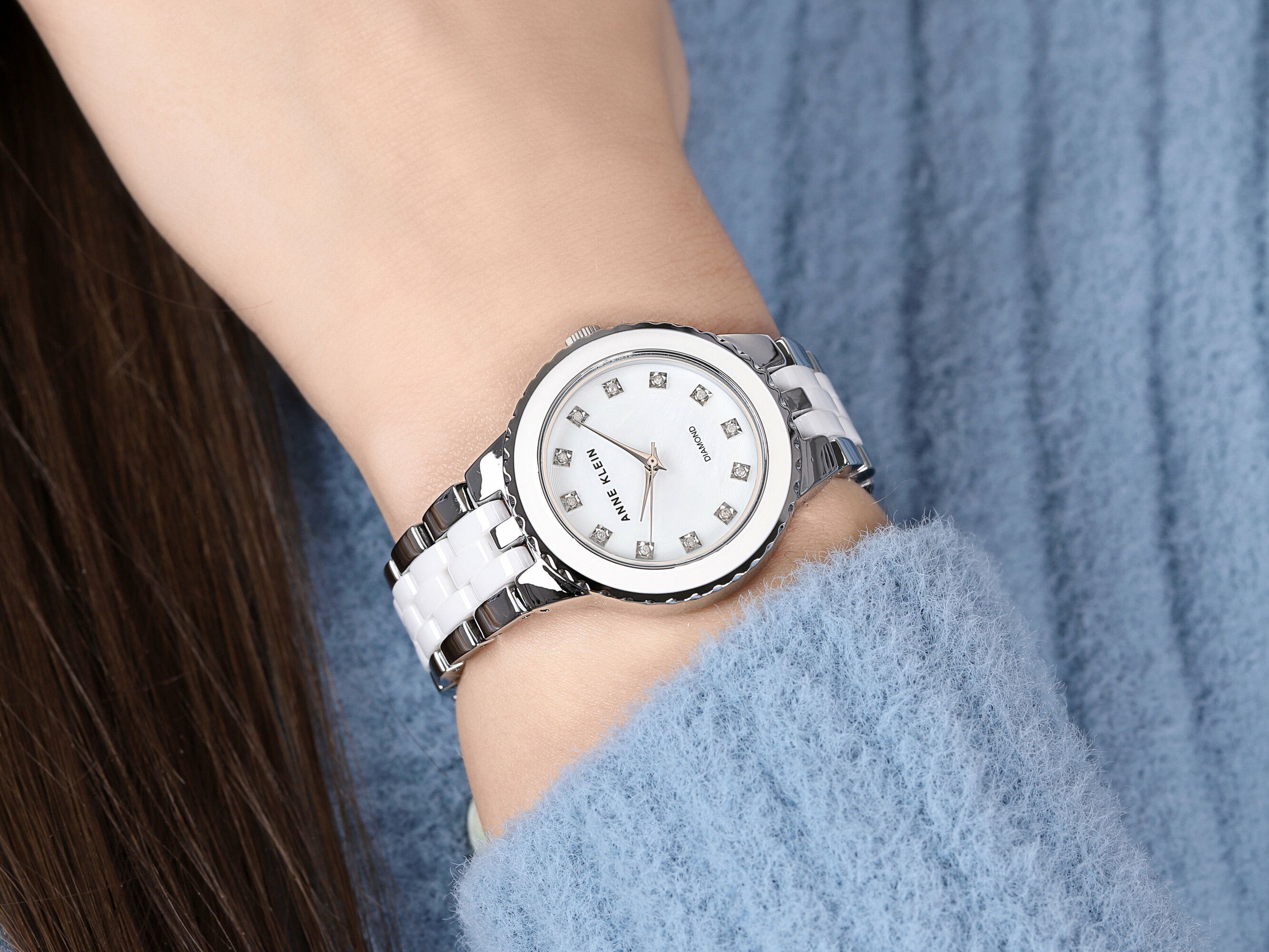 Anne Klein AK-2713WTSV damski zegarek Bransoleta bransoleta - miniatura 4