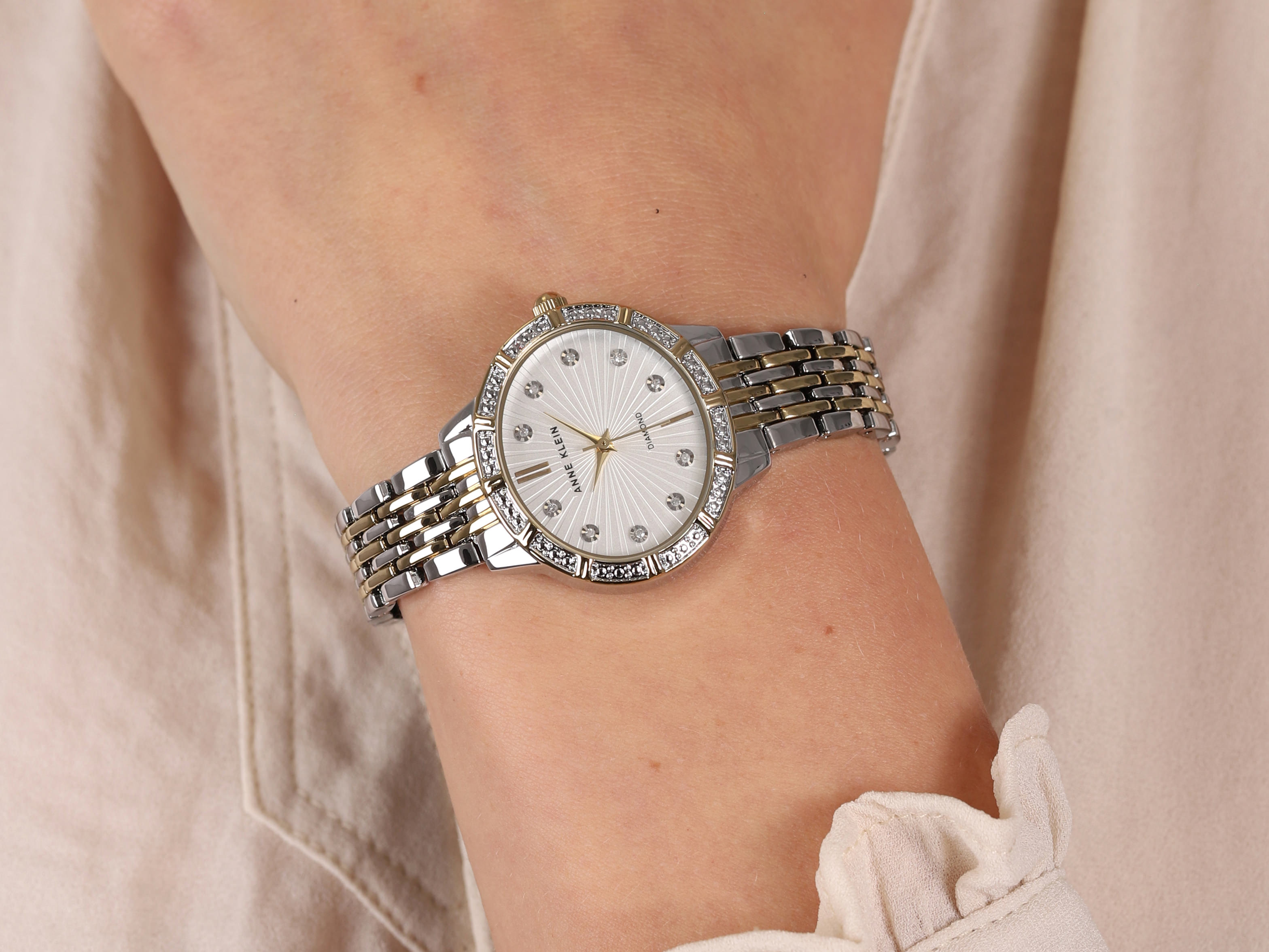 Anne Klein AK-2783SVTT damski zegarek Bransoleta bransoleta - miniatura 4