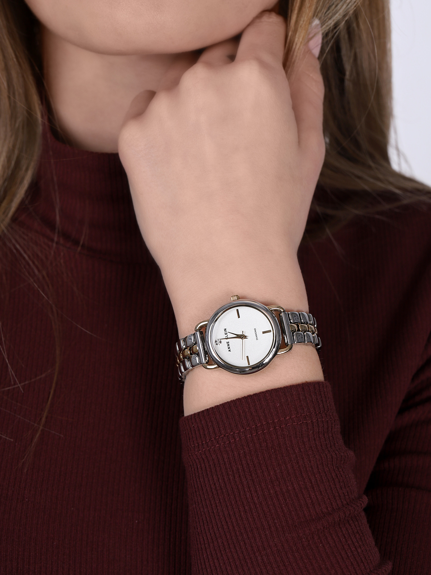 Anne Klein AK-2795SVTT damski zegarek Bransoleta bransoleta - miniatura 3