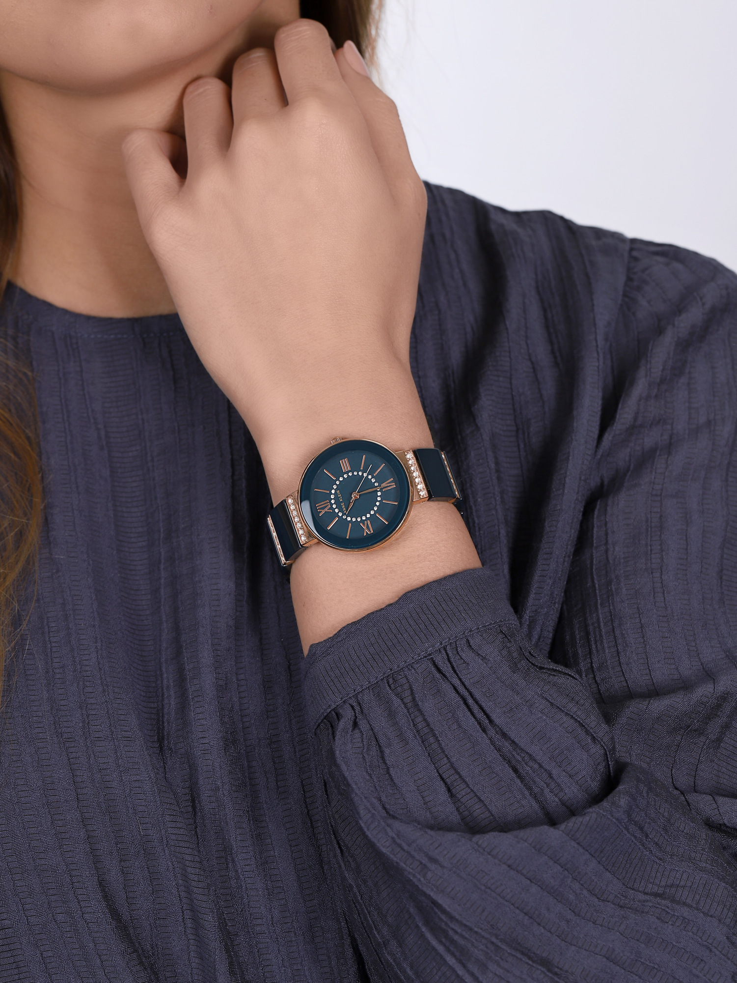 Anne Klein AK-2832NVRG damski zegarek Bransoleta bransoleta - miniatura 3