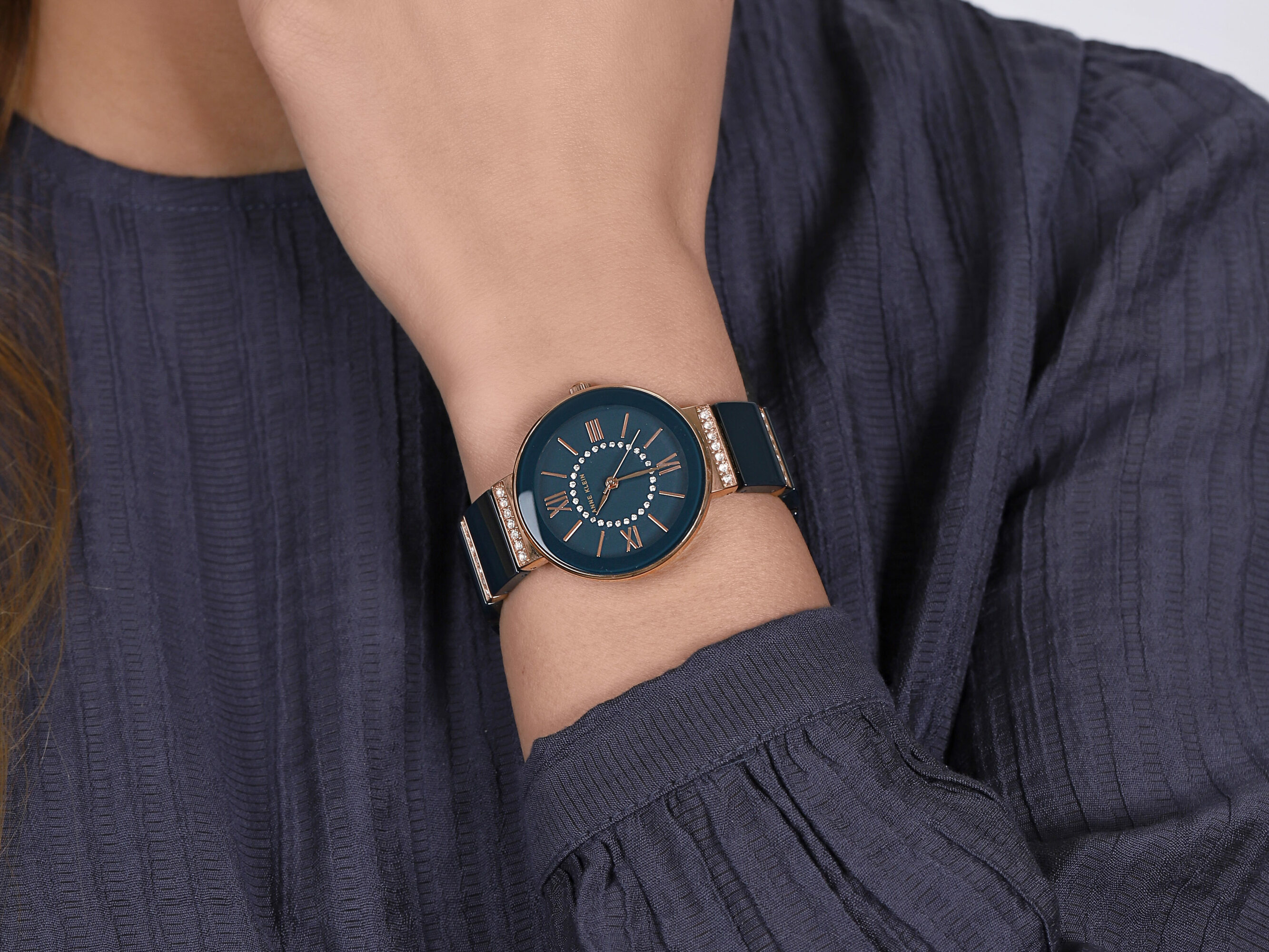 Anne Klein AK-2832NVRG zegarek damski Bransoleta - miniatura 4