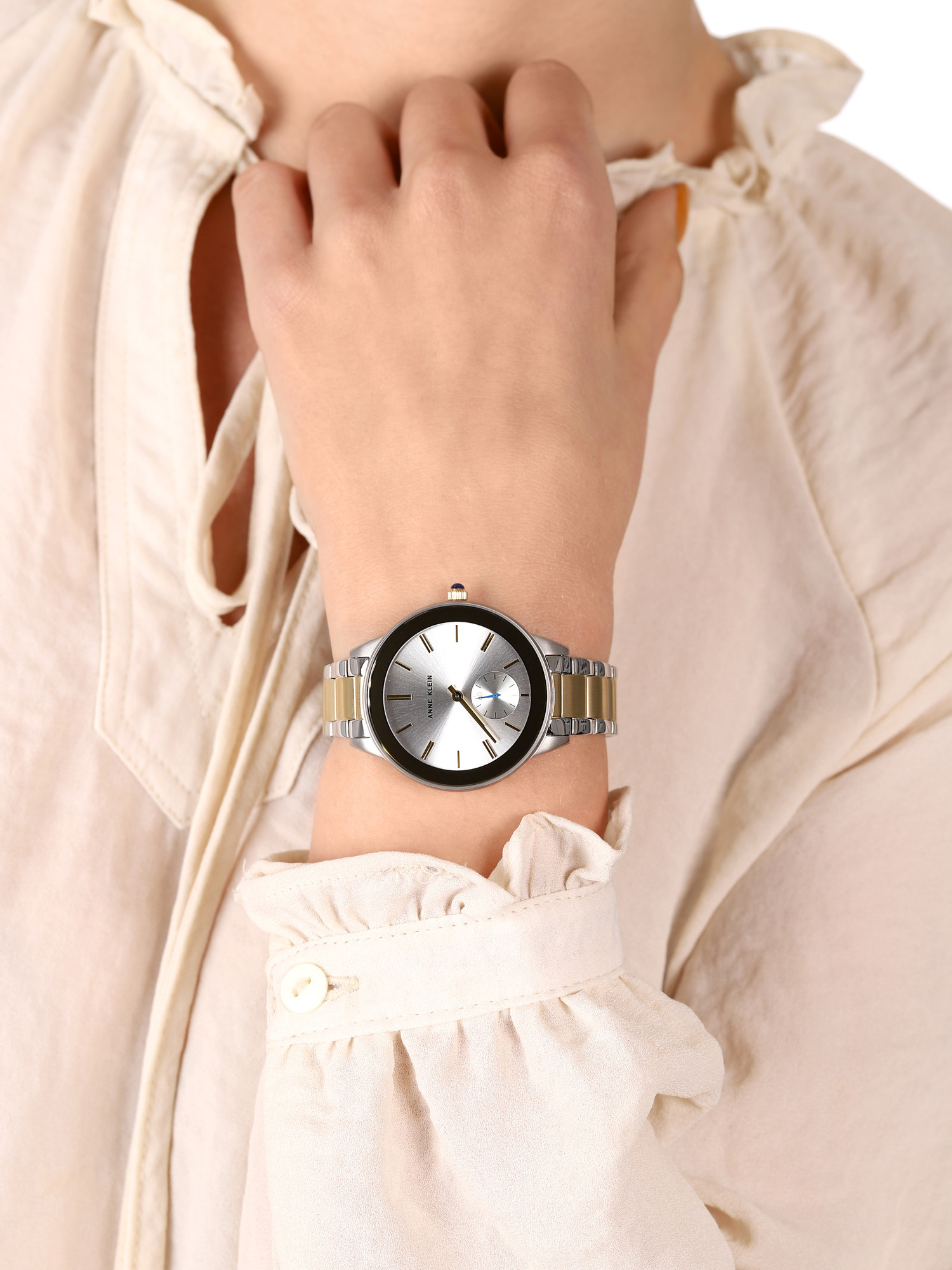 Anne Klein AK-2979SVTT zegarek srebrny fashion/modowy Bransoleta bransoleta - miniatura 3