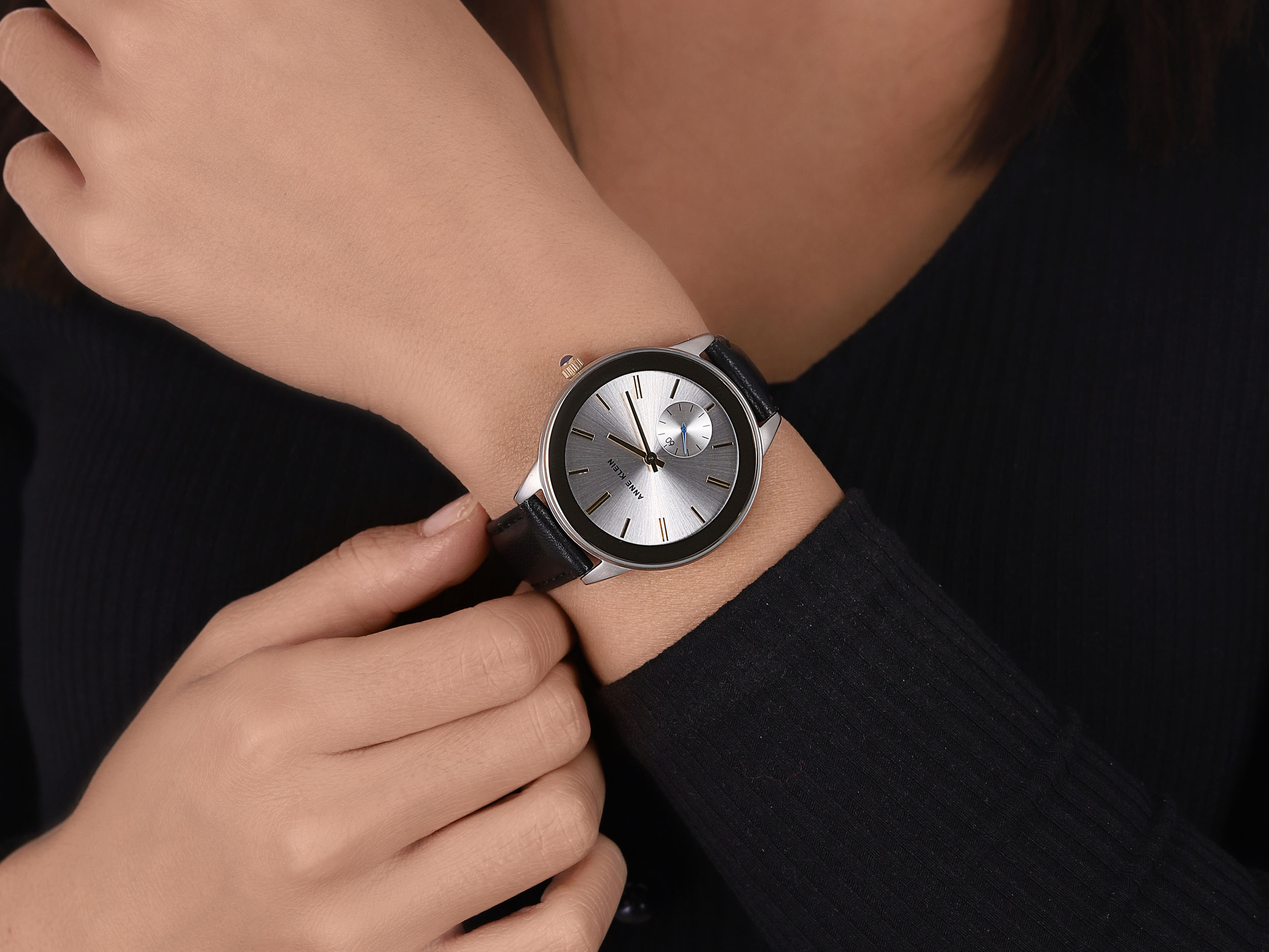 Anne Klein AK-2981TTBK zegarek klasyczny Pasek - miniatura 4