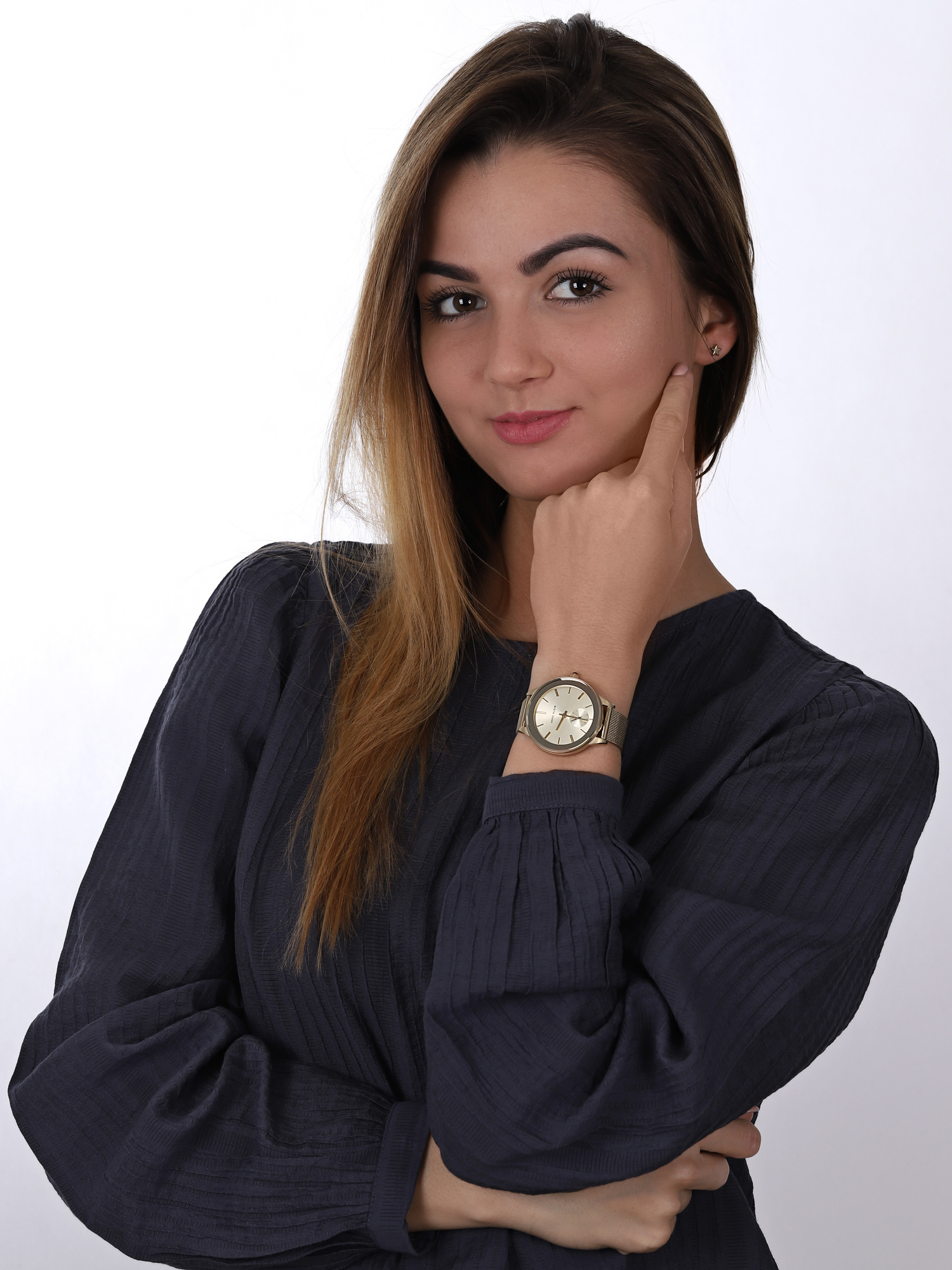 Anne Klein AK-2982CHGB zegarek złoty klasyczny Bransoleta bransoleta - miniatura 2