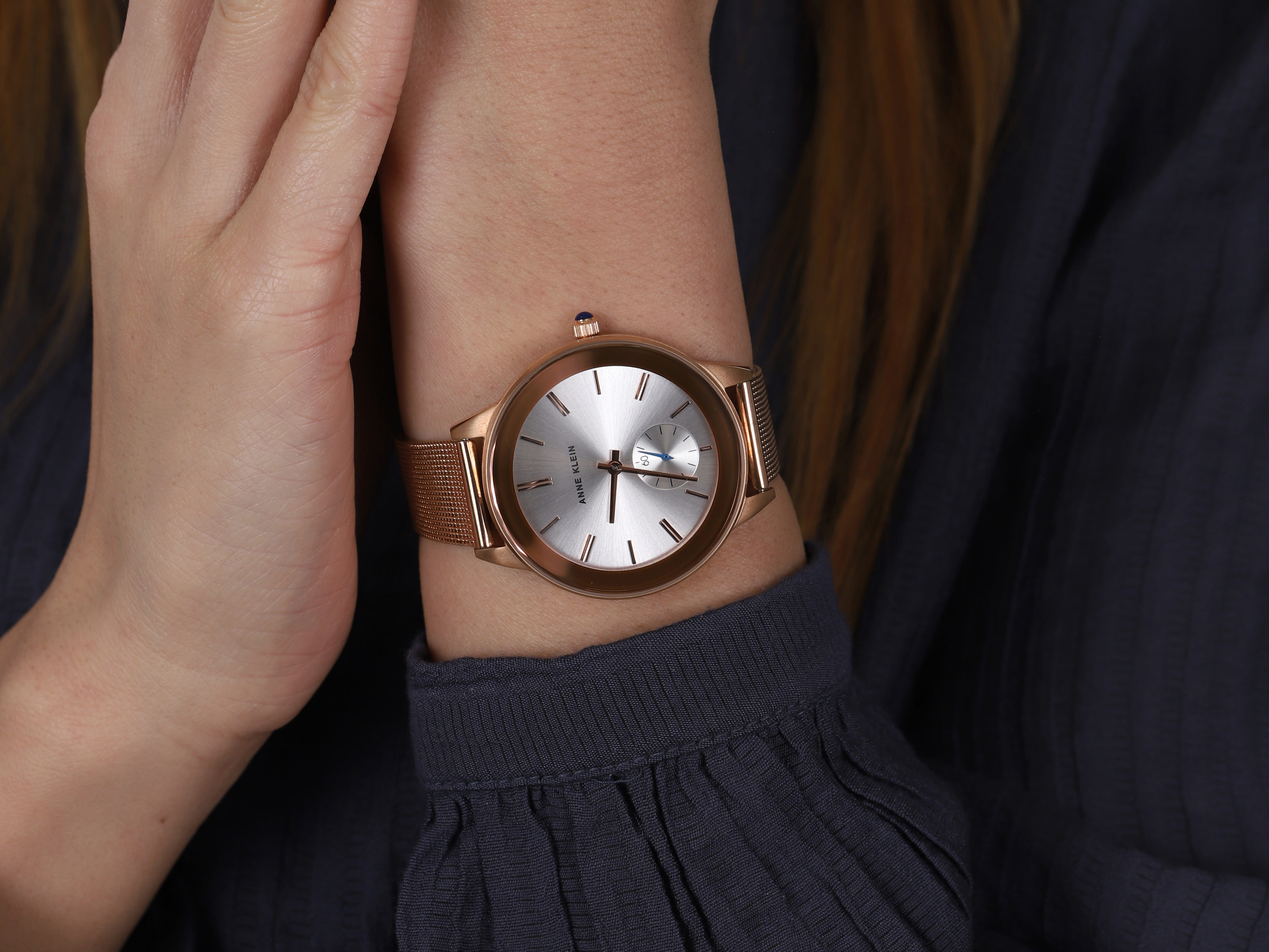 Anne Klein AK-2982SVRG zegarek różowe złoto fashion/modowy Bransoleta bransoleta - miniatura 4