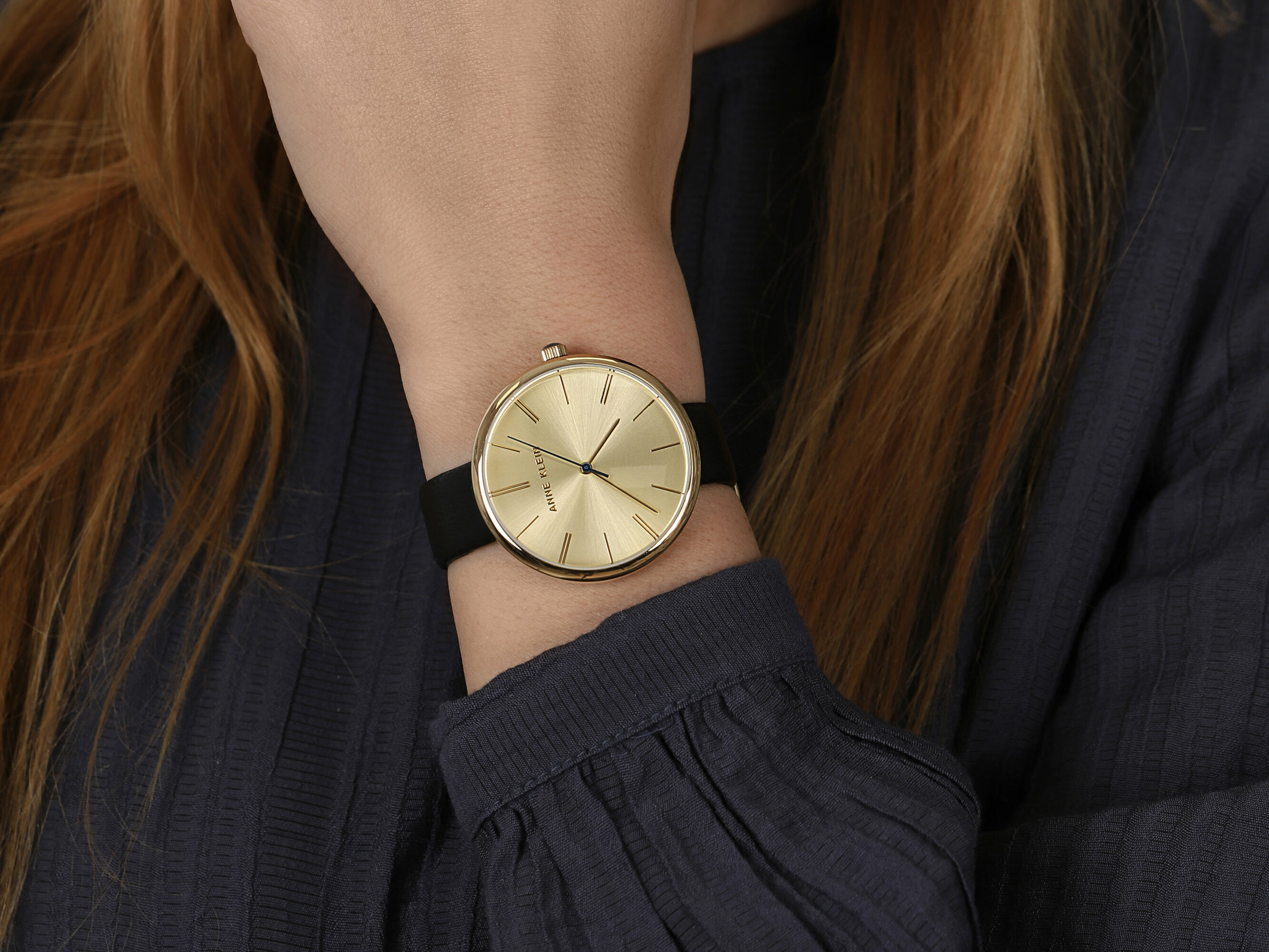 Anne Klein AK-2996CHBK zegarek klasyczny Pasek - miniatura 4