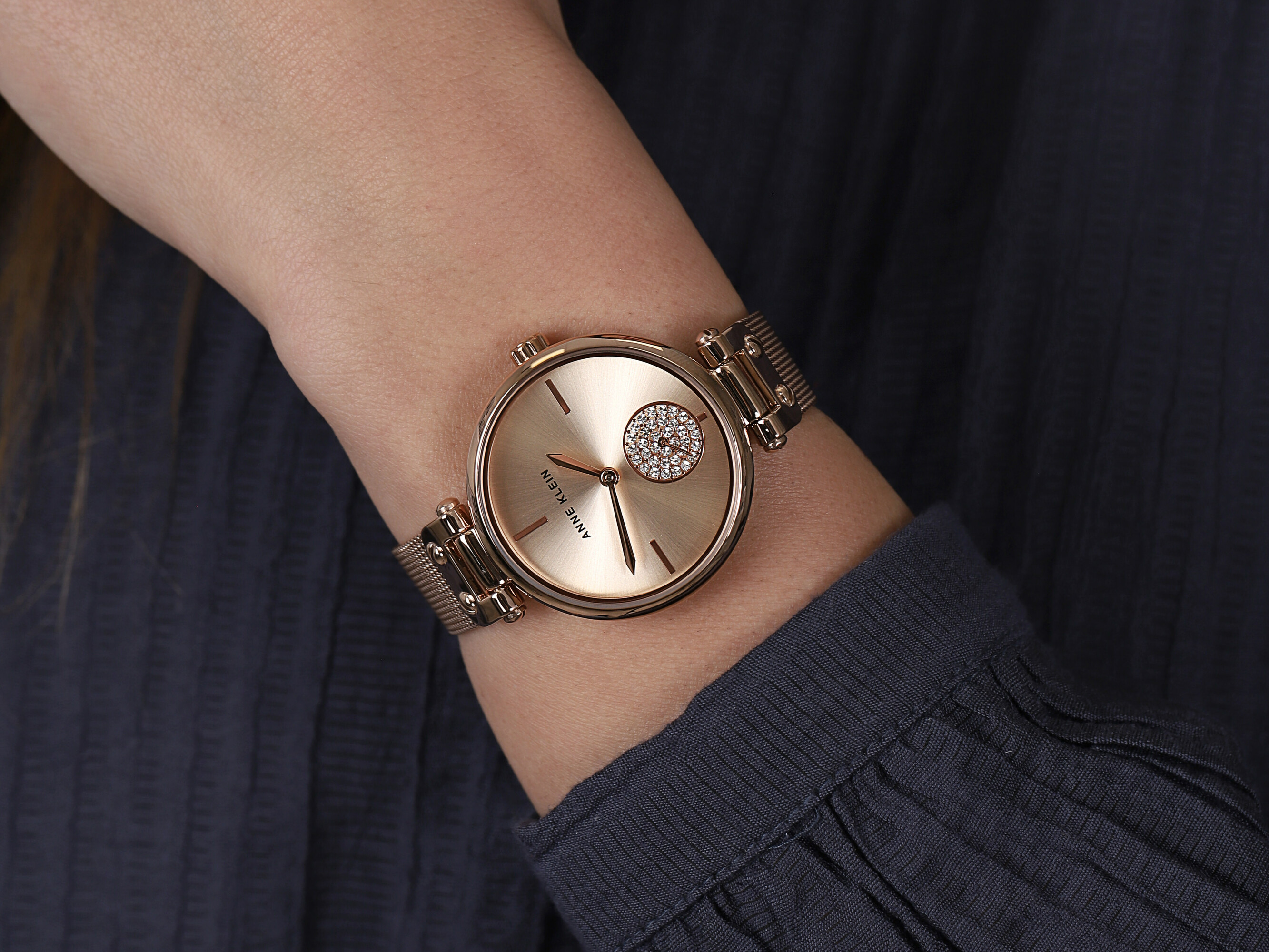 Anne Klein AK-3000RGRG zegarek damski Bransoleta - miniatura 4