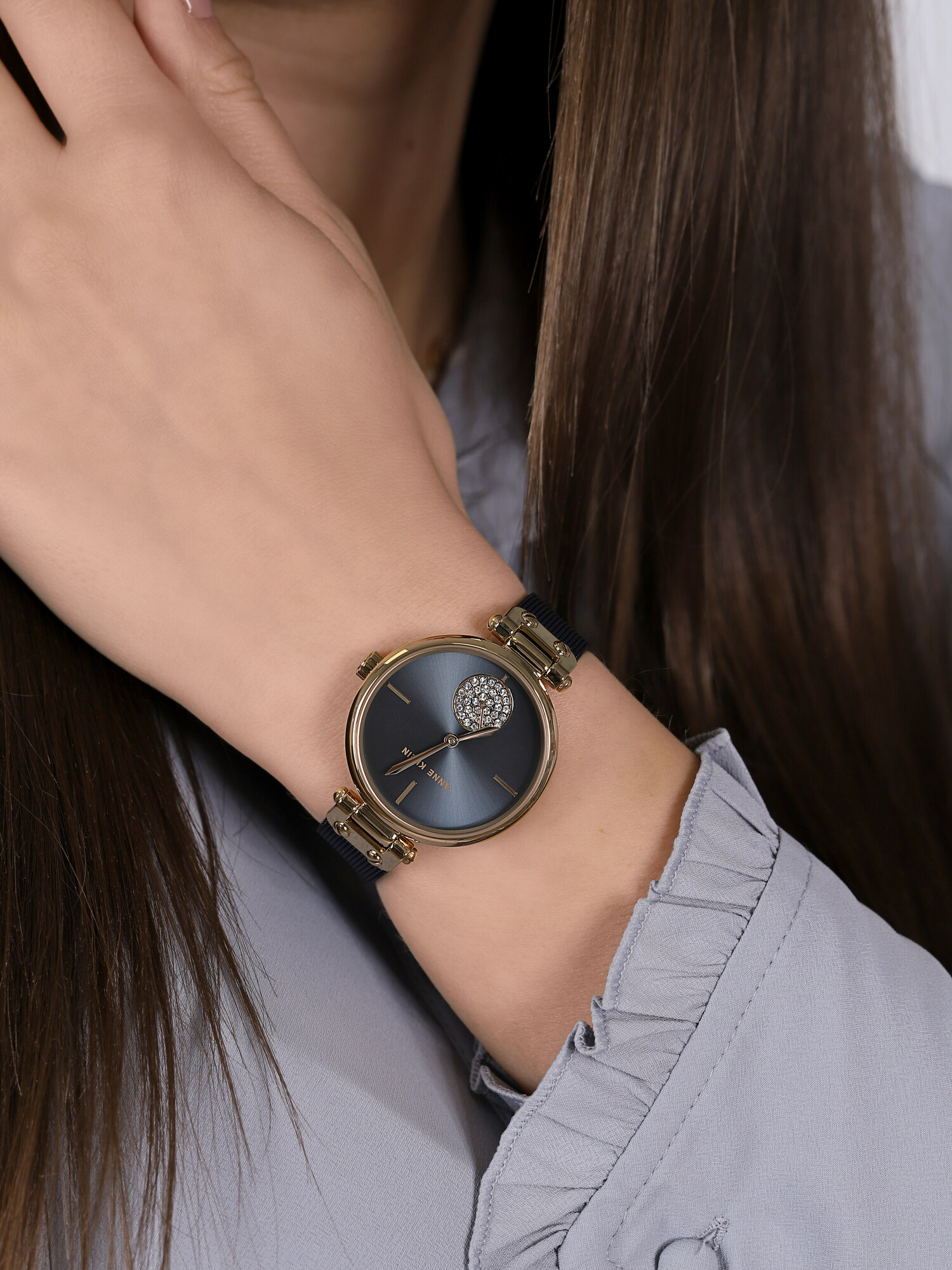 Anne Klein AK-3001GPBL damski zegarek Bransoleta bransoleta - miniatura 3