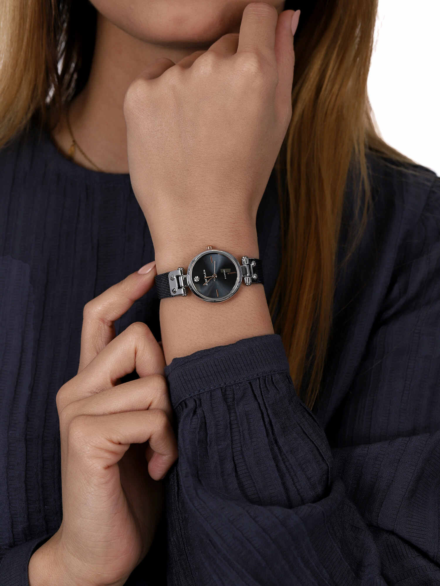Anne Klein AK-3003BLRT damski zegarek Bransoleta bransoleta - miniatura 3