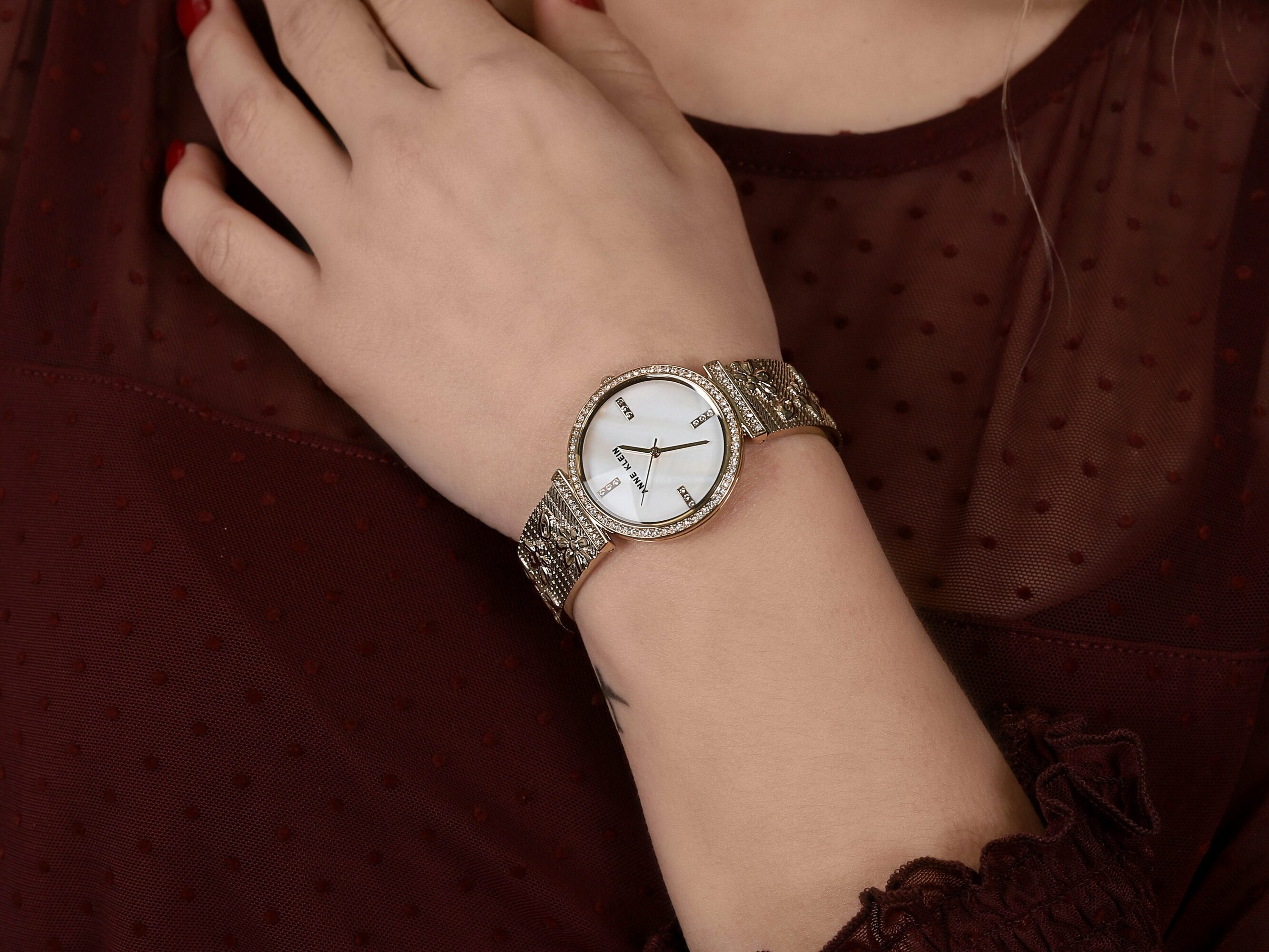Anne Klein AK-3146MPGB zegarek damski Bransoleta - miniatura 4