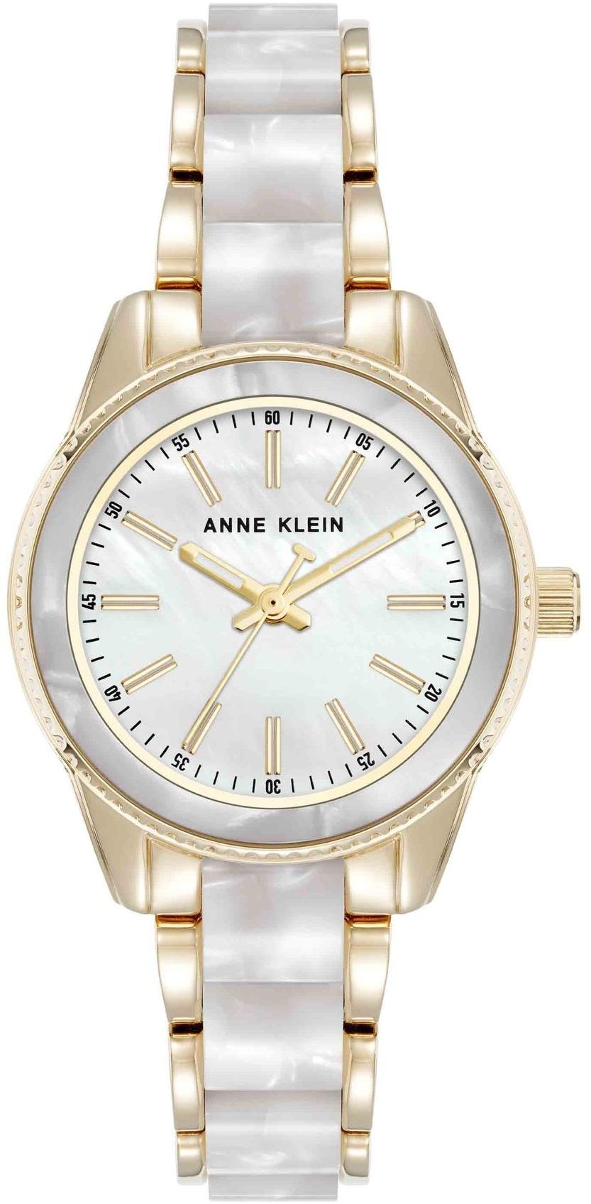 Anne Klein Pearlescent Acetate Link Bracelet AK-3212IVGB