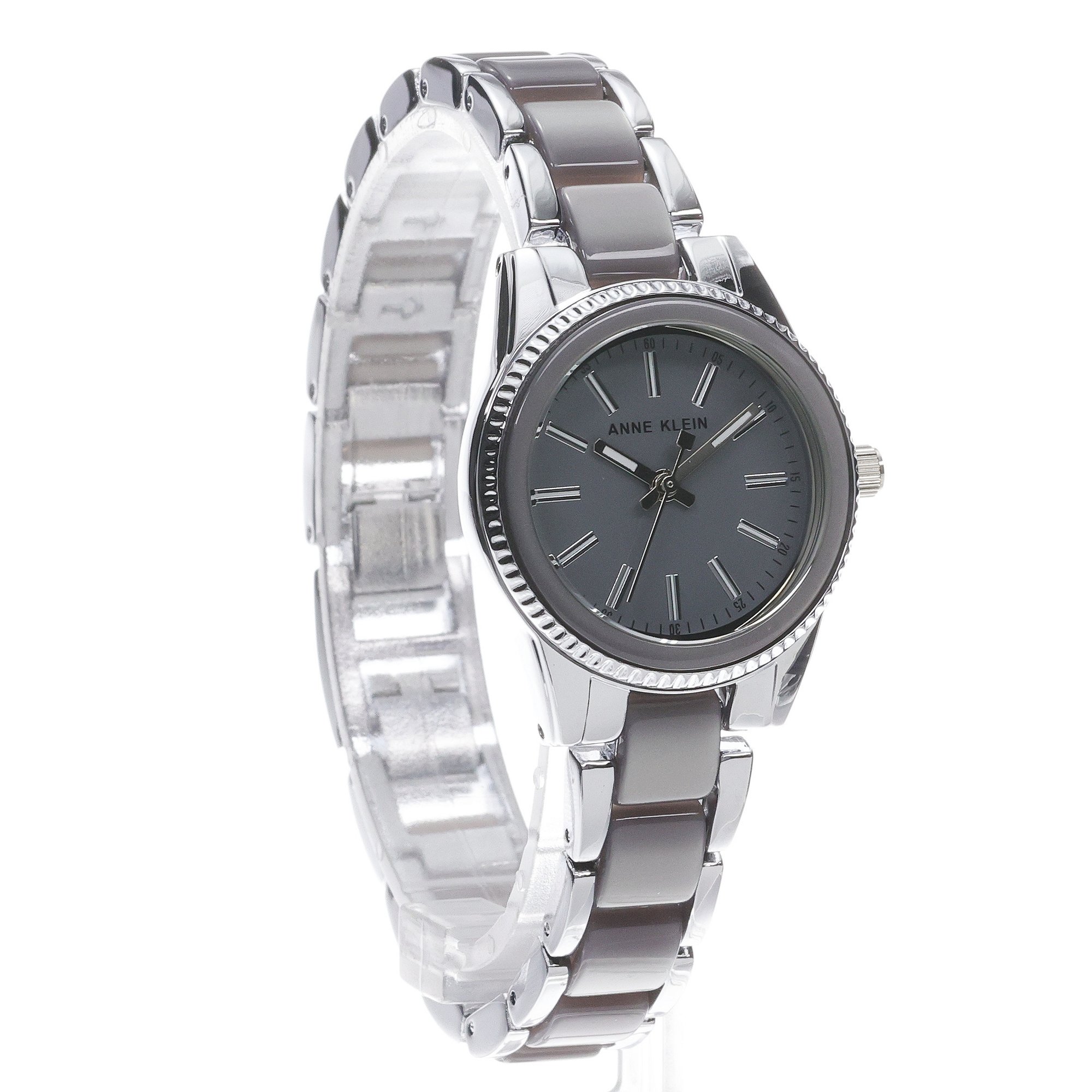 Anne Klein AK-3213GYSV Bransoleta zegarek damski fashion-modowy mineralne - miniatura 3