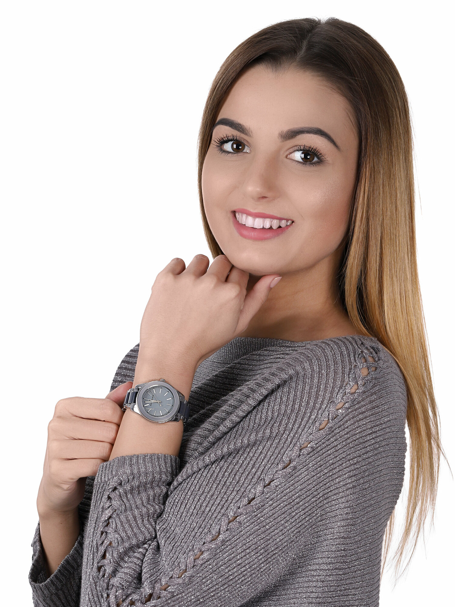 Anne Klein AK-3215GYSV zegarek srebrny fashion/modowy Bransoleta bransoleta - miniatura 2