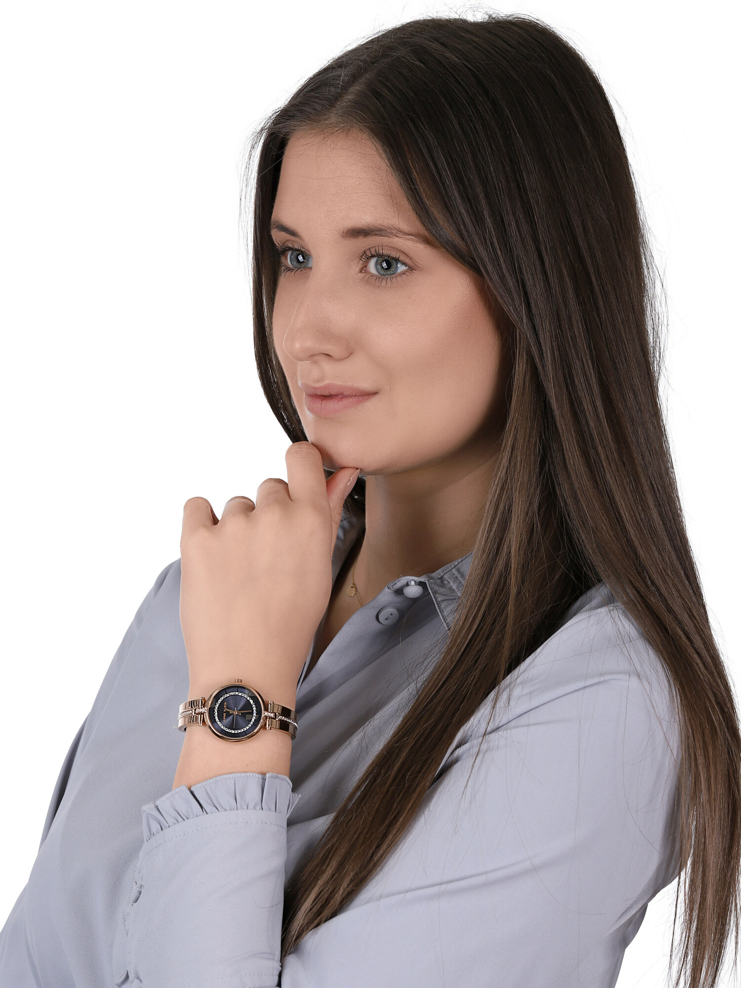 Anne Klein AK-3248NVRG damski zegarek Bransoleta bransoleta - miniatura 2