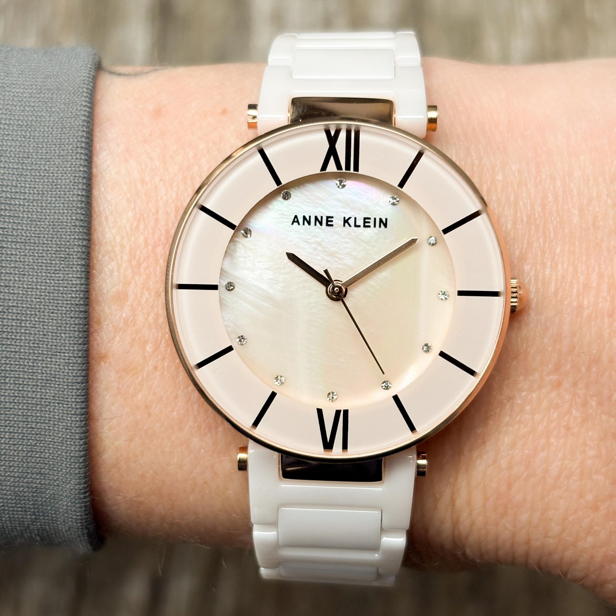 Anne Klein AK-3266LPRG Bransoleta zegarek damski klasyczny mineralne - miniatura 8