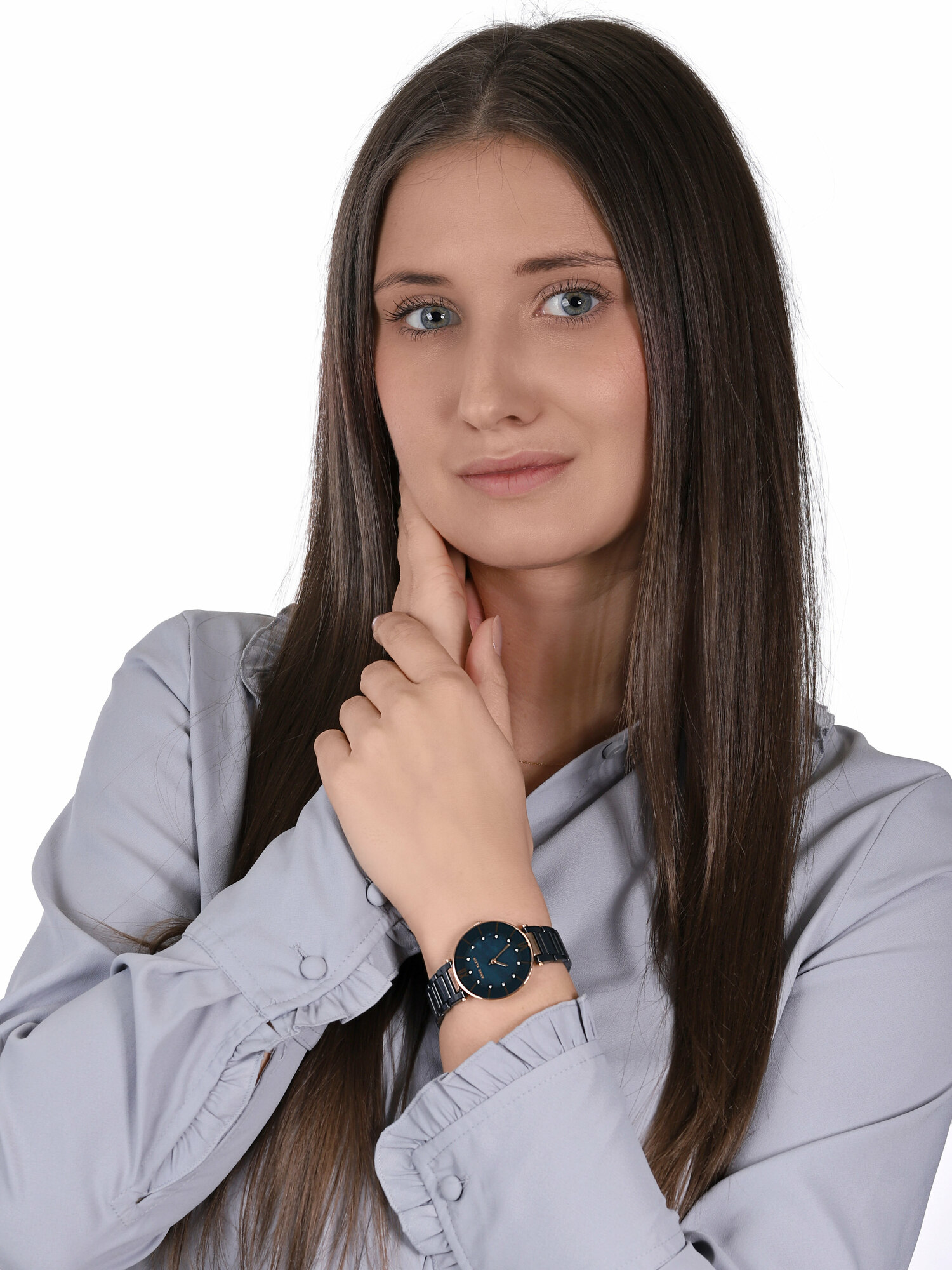 Anne Klein AK-3266NVRG zegarek klasyczny Bransoleta