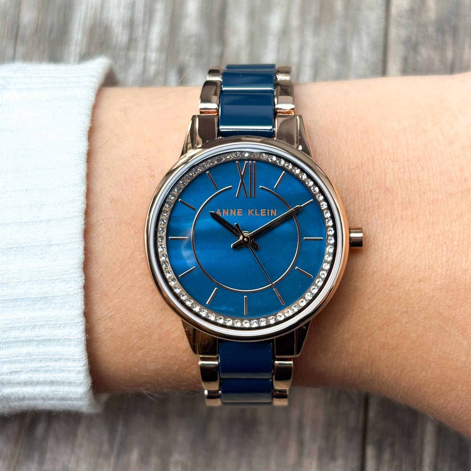 Anne Klein AK-3344NVRG zegarek damski klasyczny Bransoleta bransoleta - miniatura 10