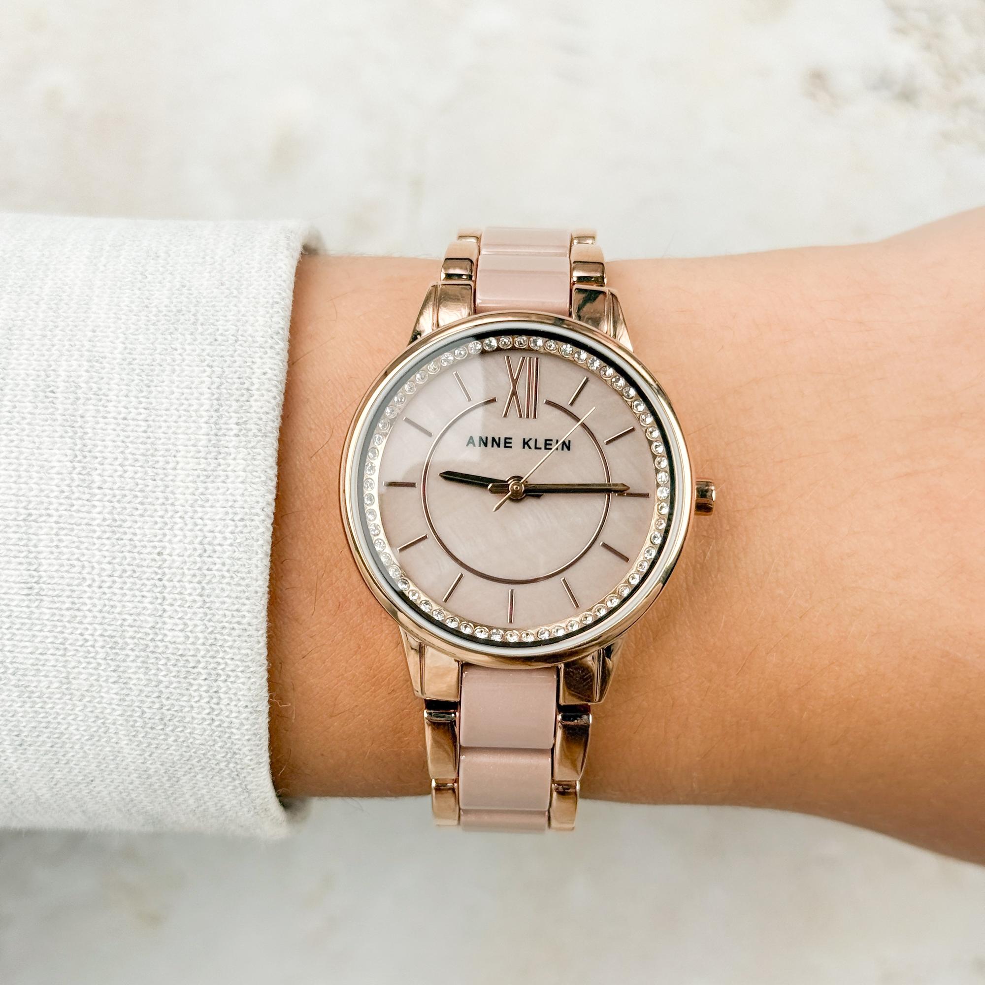 Anne Klein AK-3344TPRG Bransoleta zegarek damski klasyczny mineralne - miniatura 8