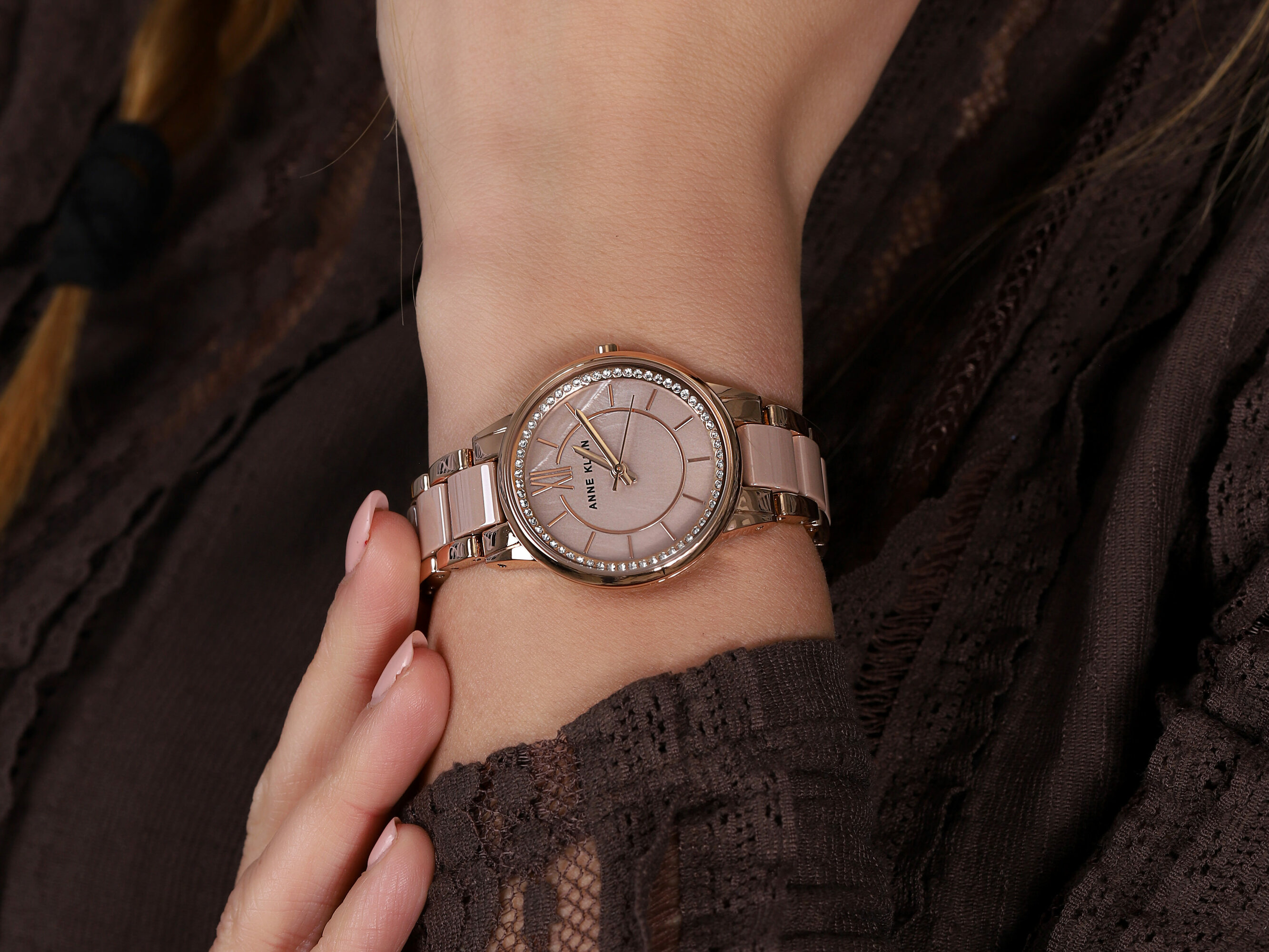 Anne Klein AK-3344TPRG zegarek damski Bransoleta - miniatura 7