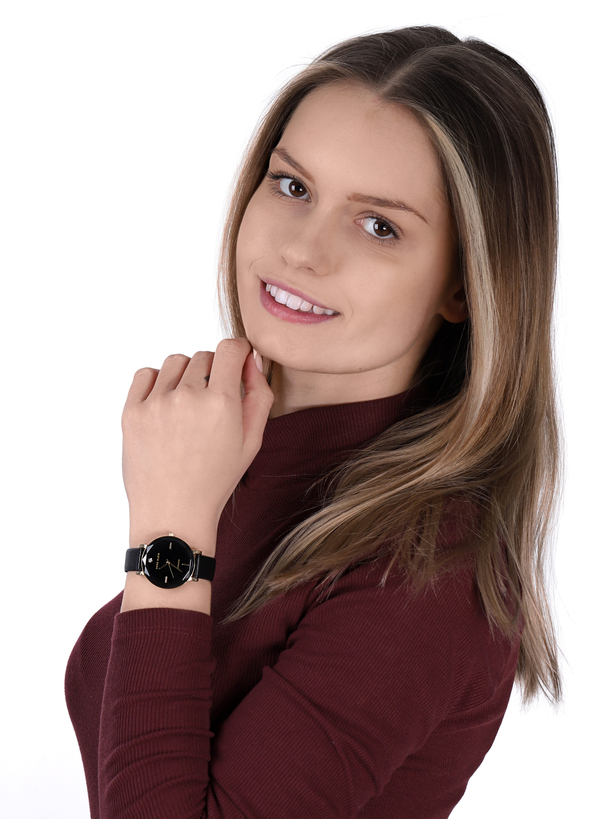 Anne Klein AK-3434BKBK zegarek klasyczny Pasek - miniatura 2