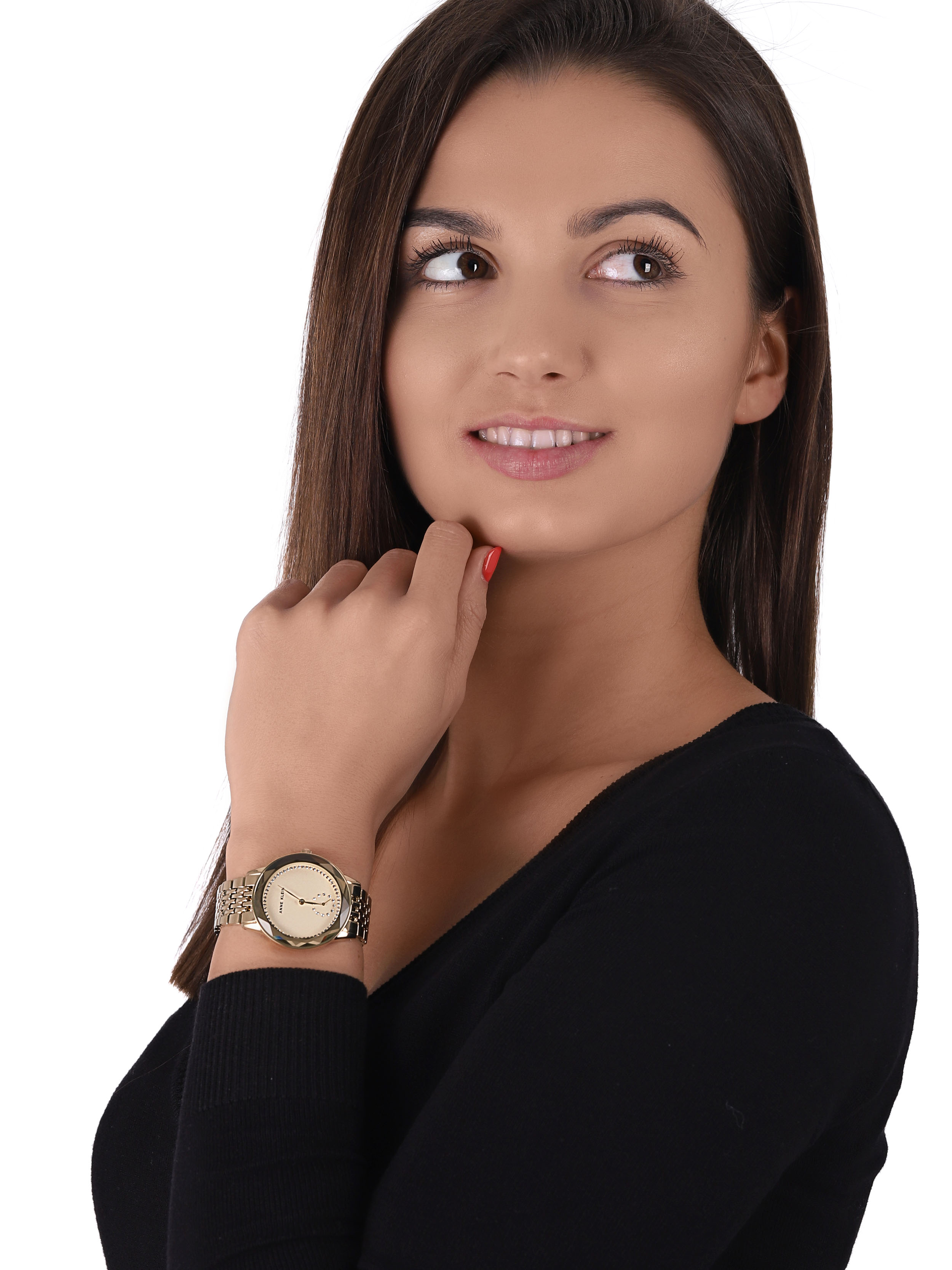 Anne Klein AK-3506CHGB zegarek damski Bransoleta - miniatura 2