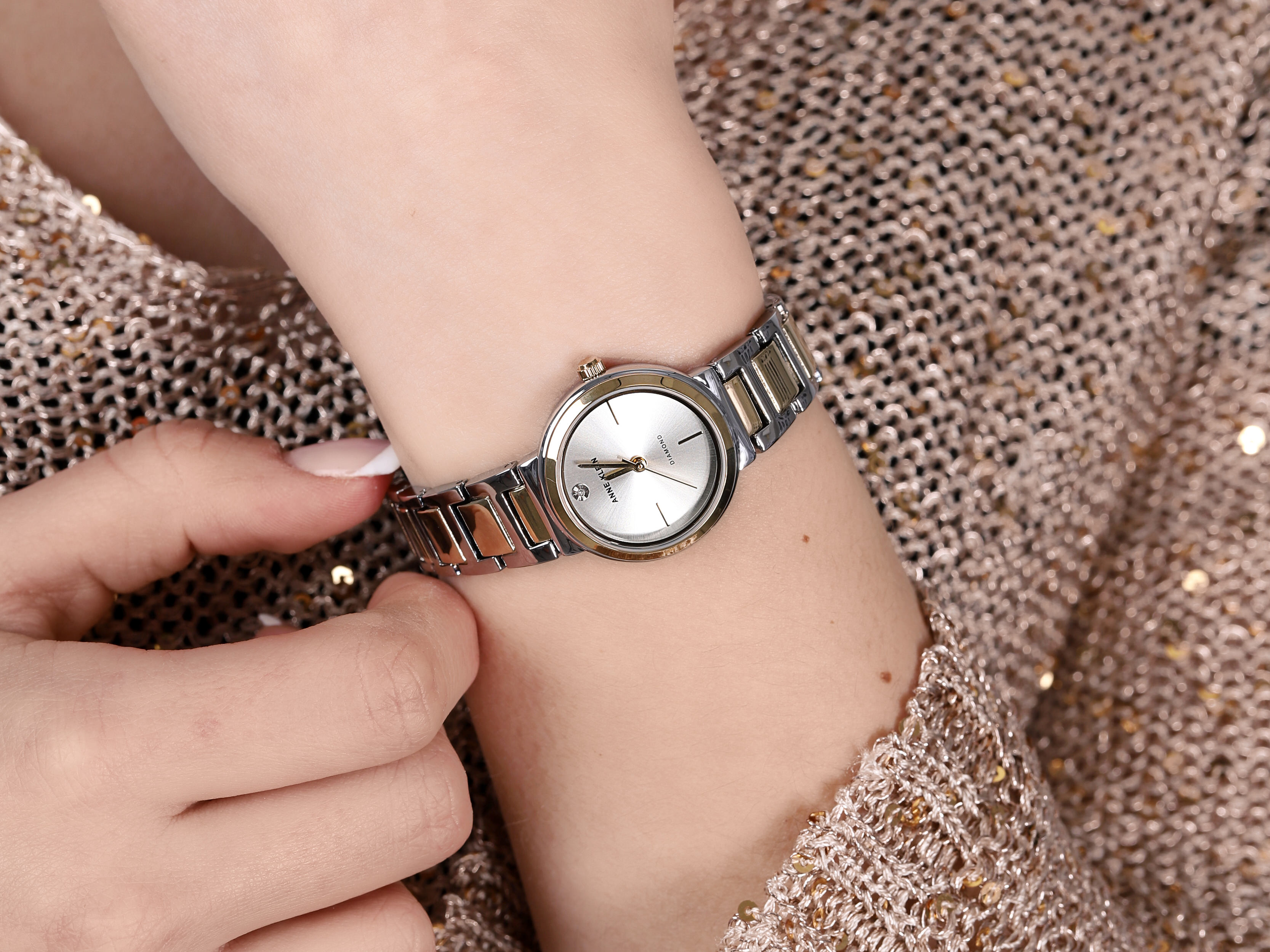 Anne Klein AK-3529SVTT zegarek damski Bransoleta - miniatura 4