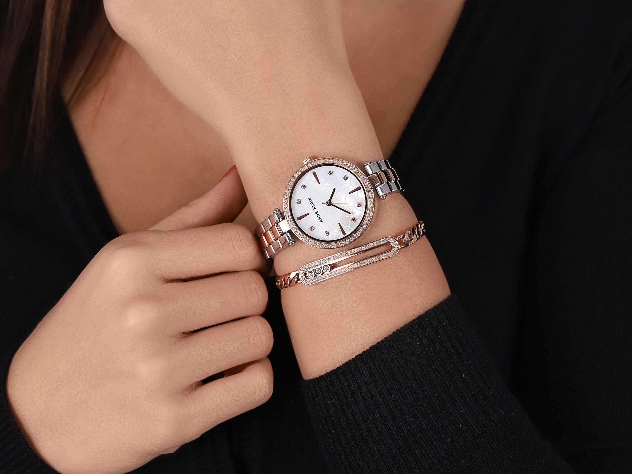 Anne Klein AK-3559RTST zegarek klasyczny Bransoleta - miniatura 4