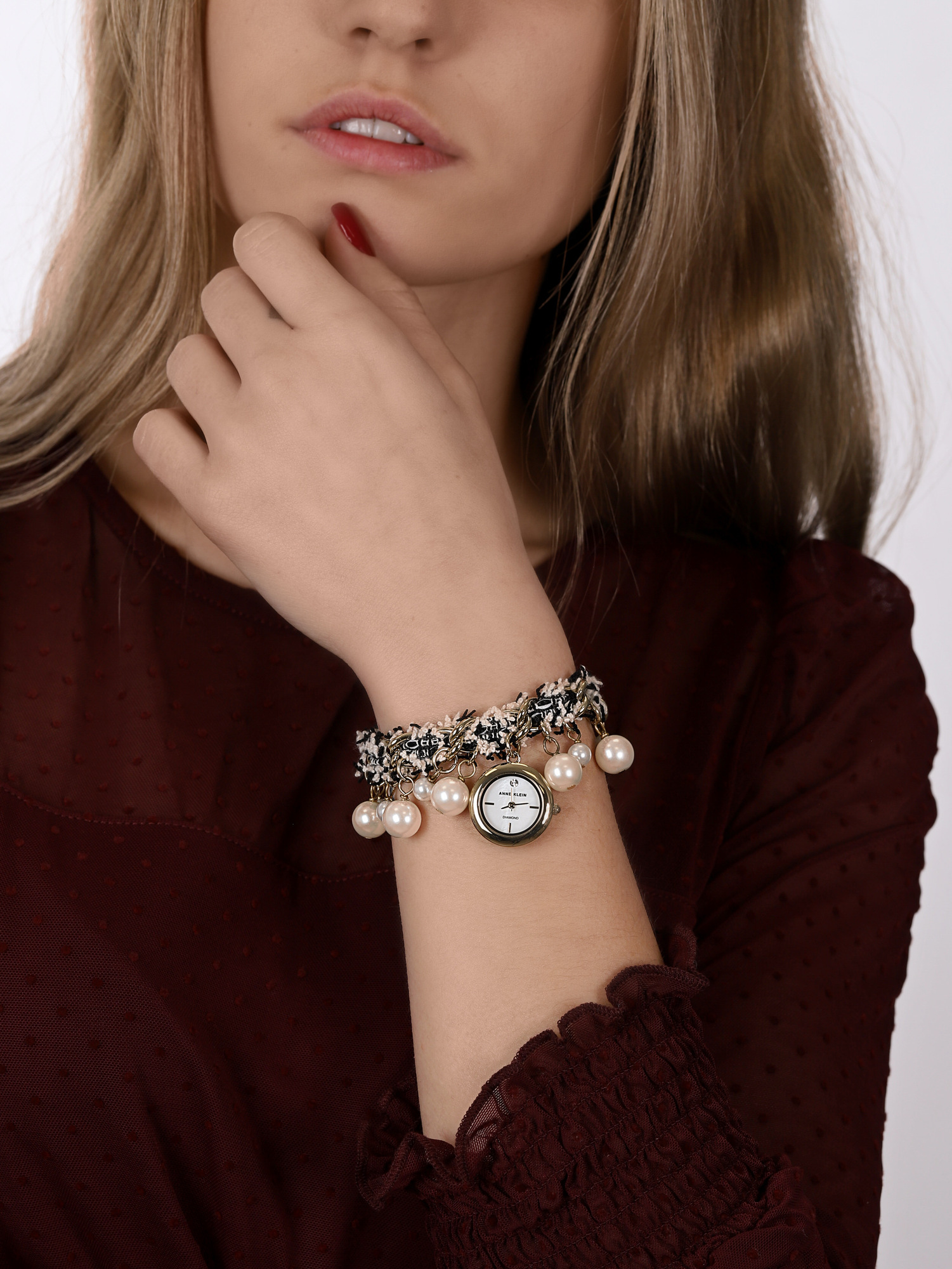 Anne Klein AK-3596GPCH zegarek złoty fashion/modowy Bransoleta bransoleta - miniatura 3
