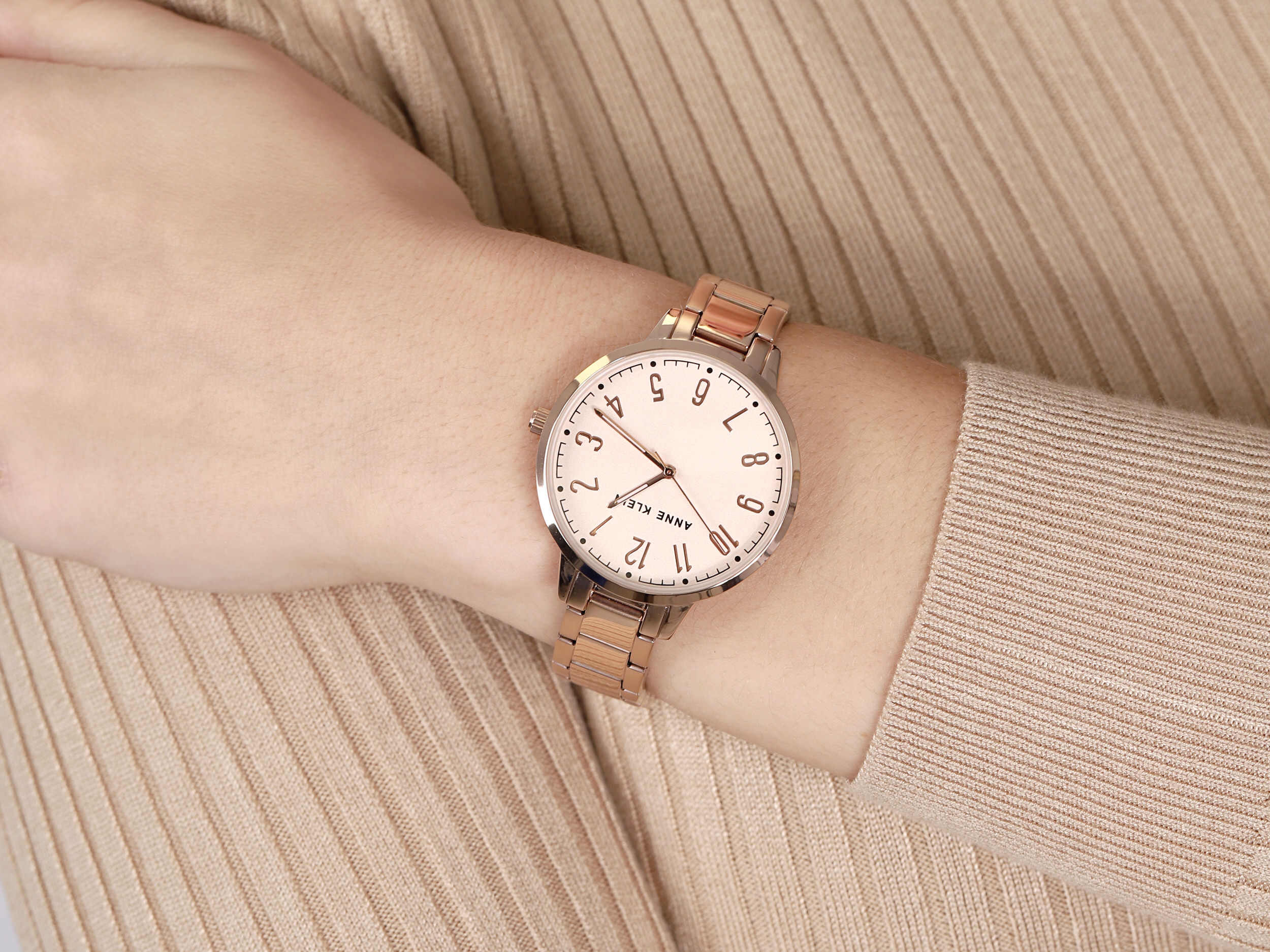 Anne Klein AK-3618RGRG zegarek różowe złoto klasyczny Bransoleta bransoleta - miniatura 4