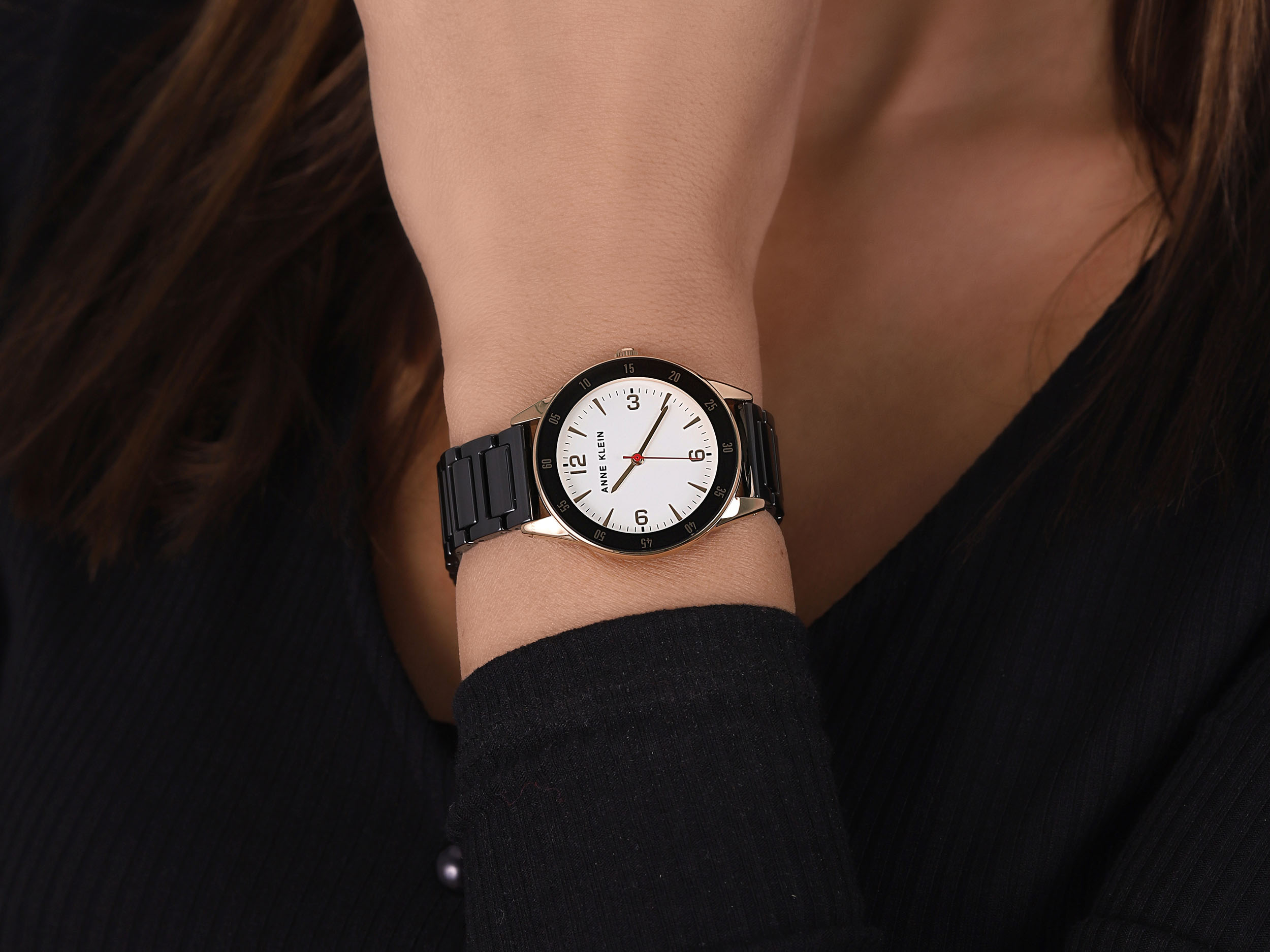 Anne Klein AK-3658GPBK zegarek klasyczny Bransoleta - miniatura 4