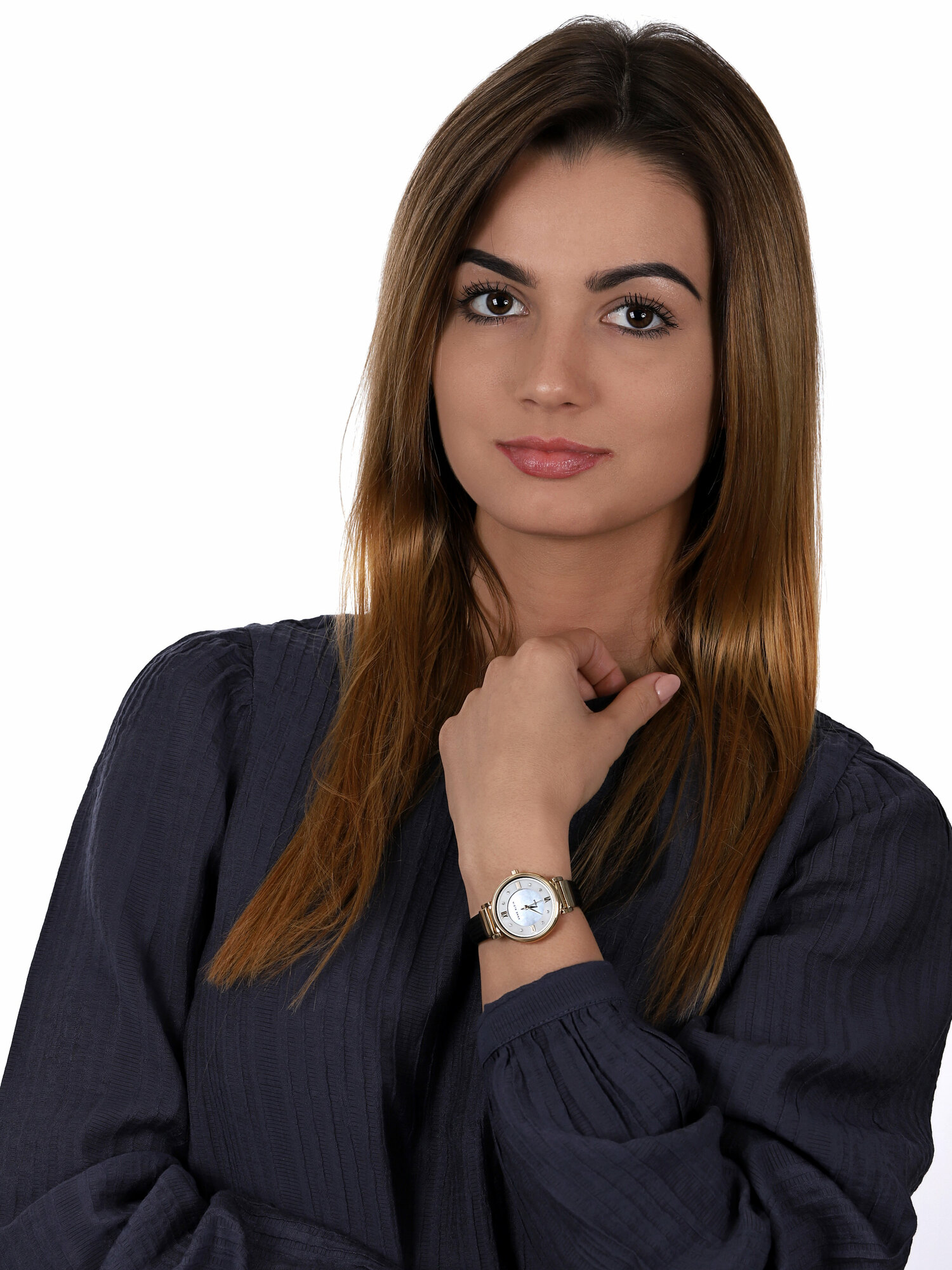 Anne Klein AK-3660MPBK zegarek klasyczny Pasek - miniatura 2
