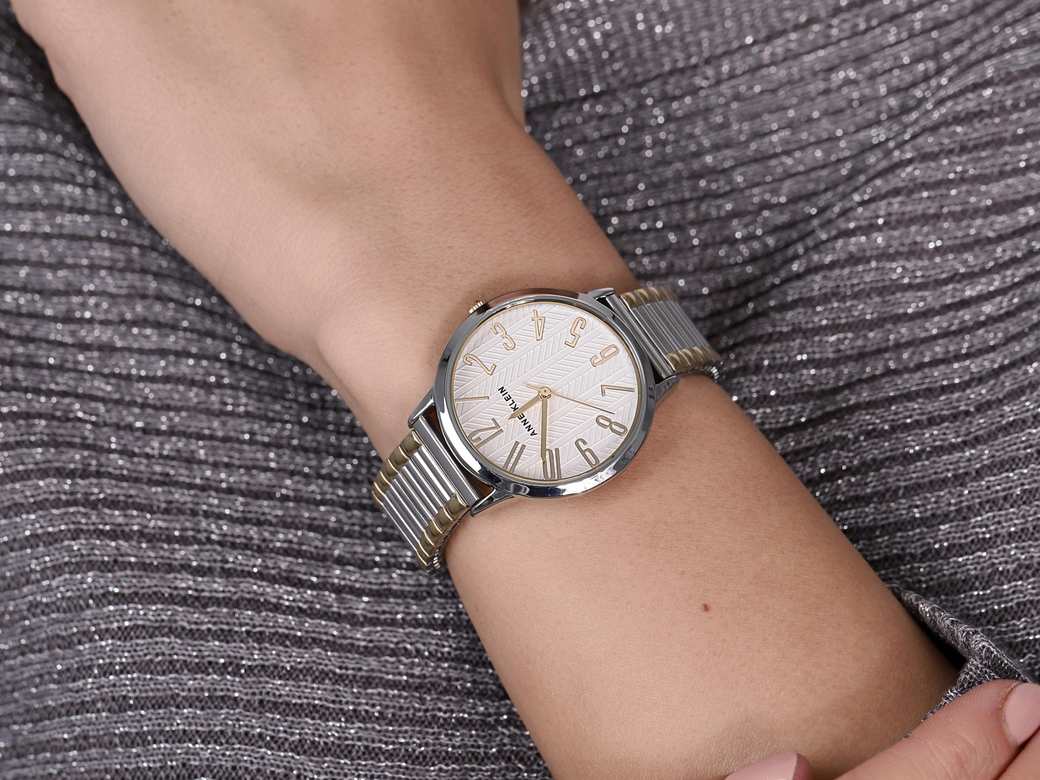 Anne Klein AK-3685SVTT damski zegarek Bransoleta bransoleta - miniatura 4