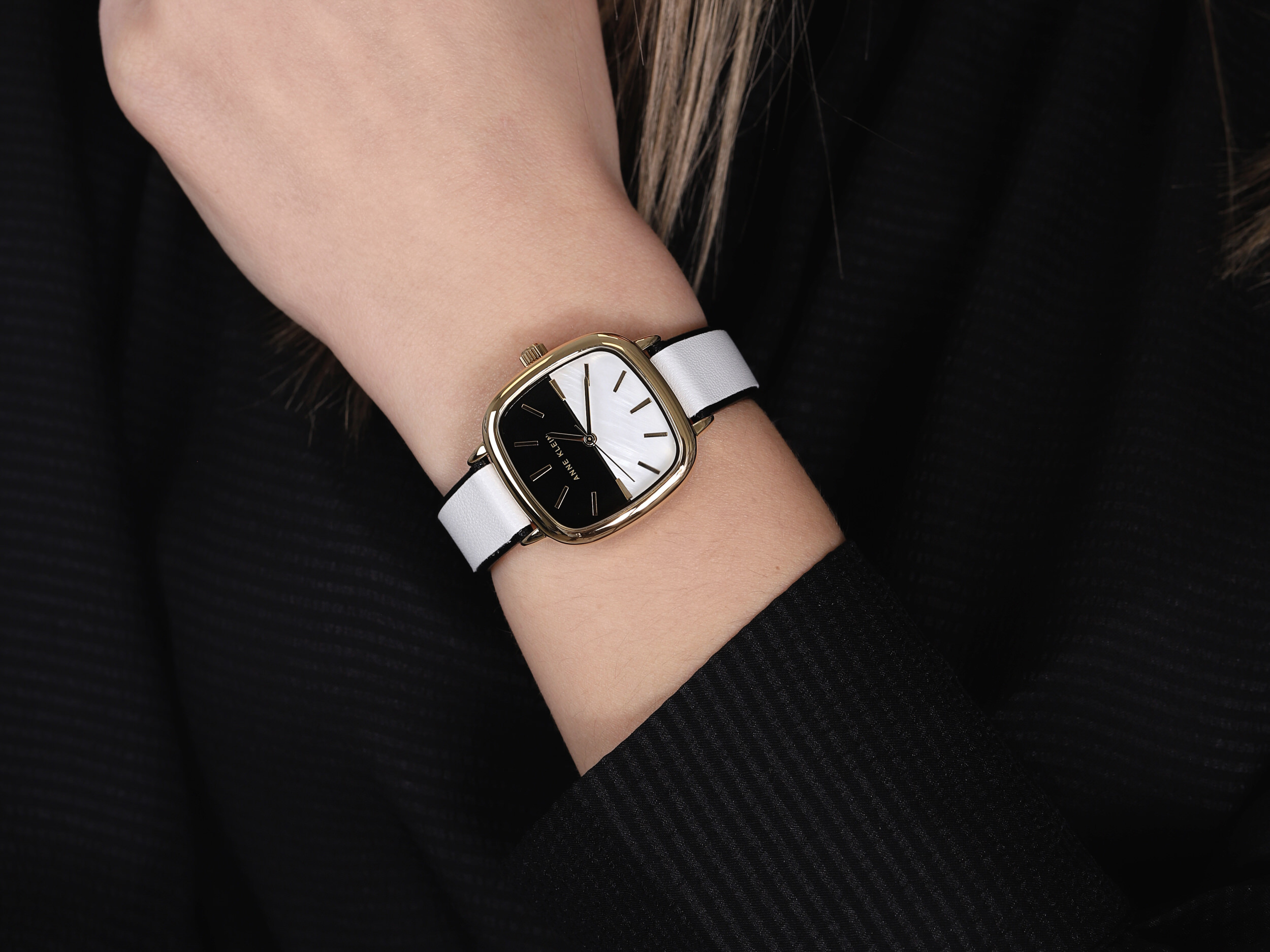 Anne Klein AK-3708WTBK zegarek klasyczny Pasek - miniatura 4