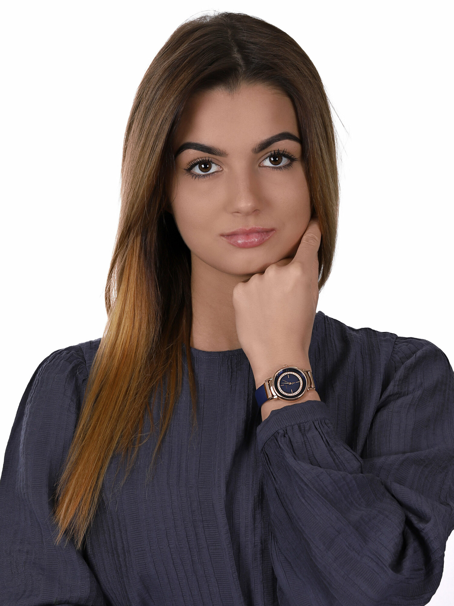 Anne Klein AK-3720RGNV zegarek klasyczny Pasek - miniatura 2