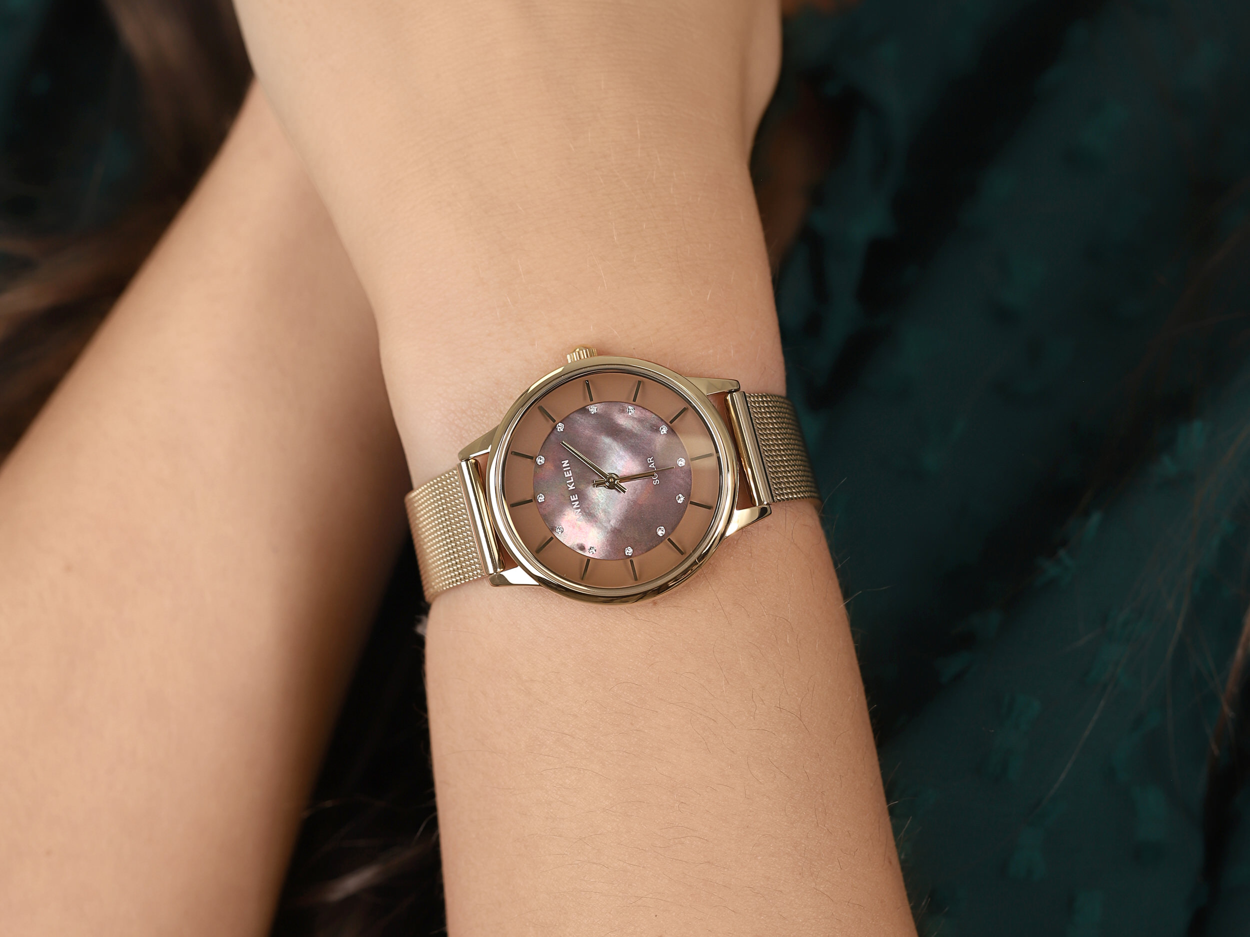 Anne Klein AK-3722TMGB zegarek złoty klasyczny Bransoleta bransoleta - miniatura 4