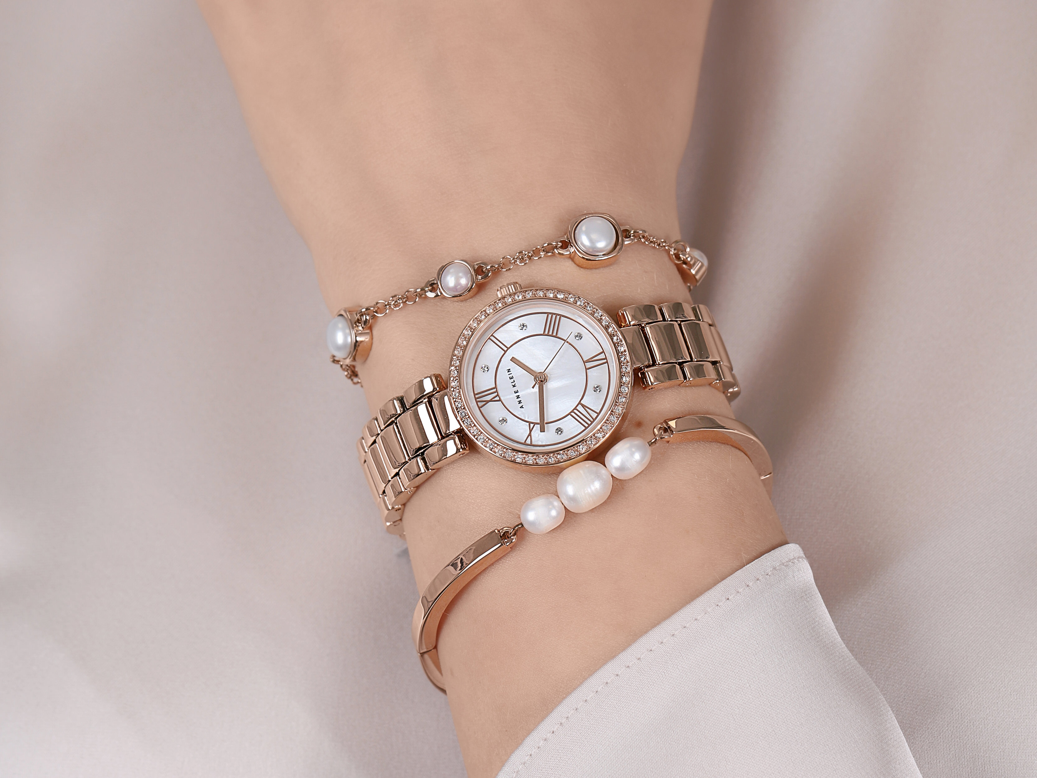 Anne Klein AK-3748RGST zegarek damski Bransoleta - miniatura 4