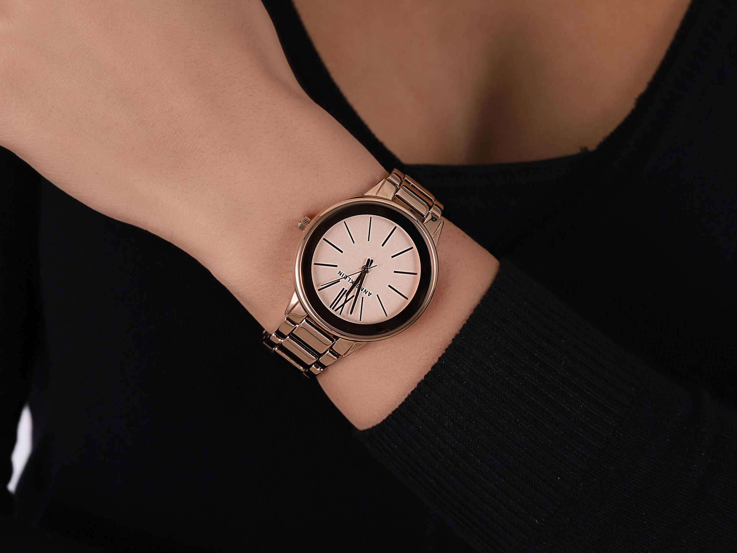 Anne Klein AK-3750RGRG zegarek różowe złoto klasyczny Bransoleta bransoleta - miniatura 5