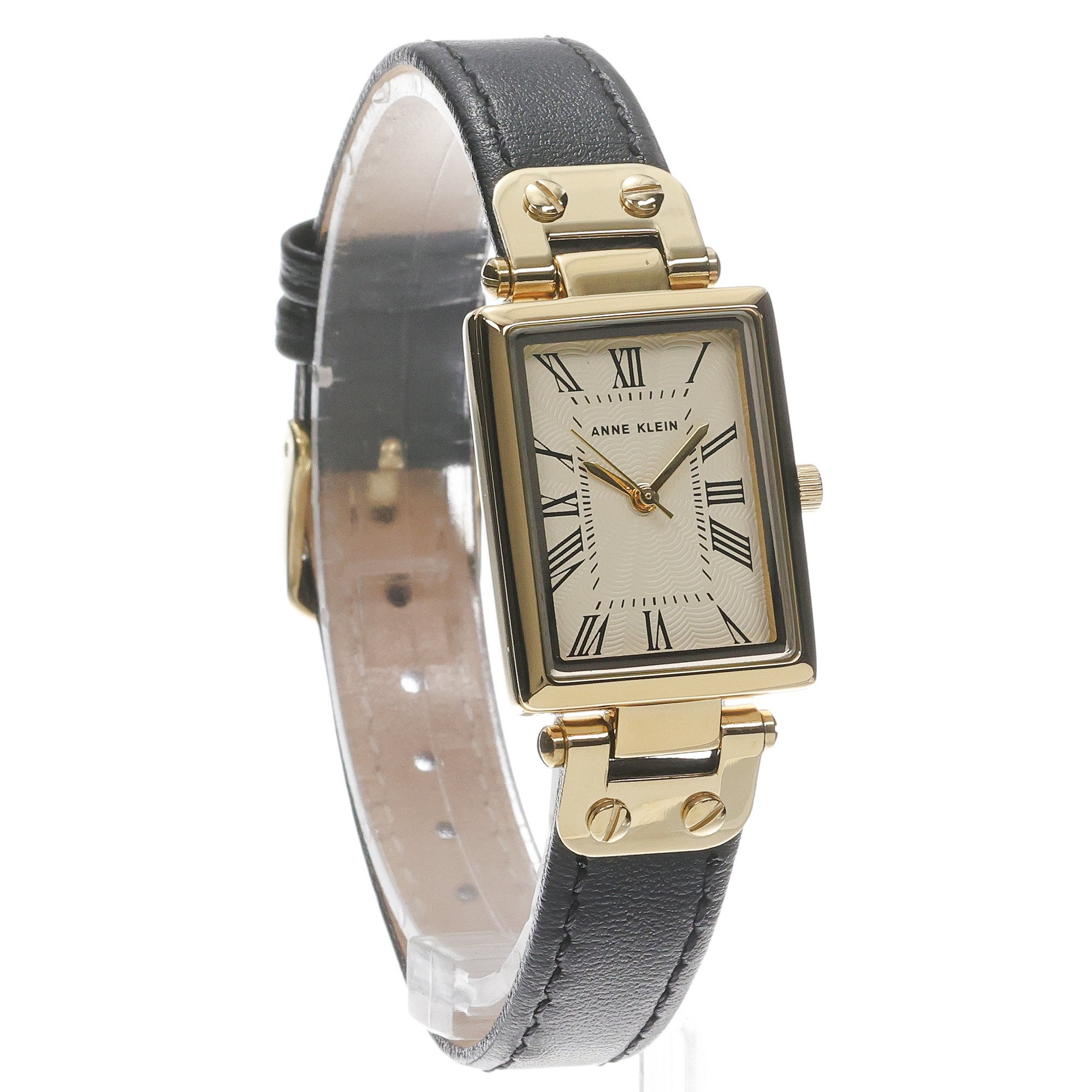 Anne Klein AK-3752CRBK Pasek klasyczny zegarek złoty - miniatura 5