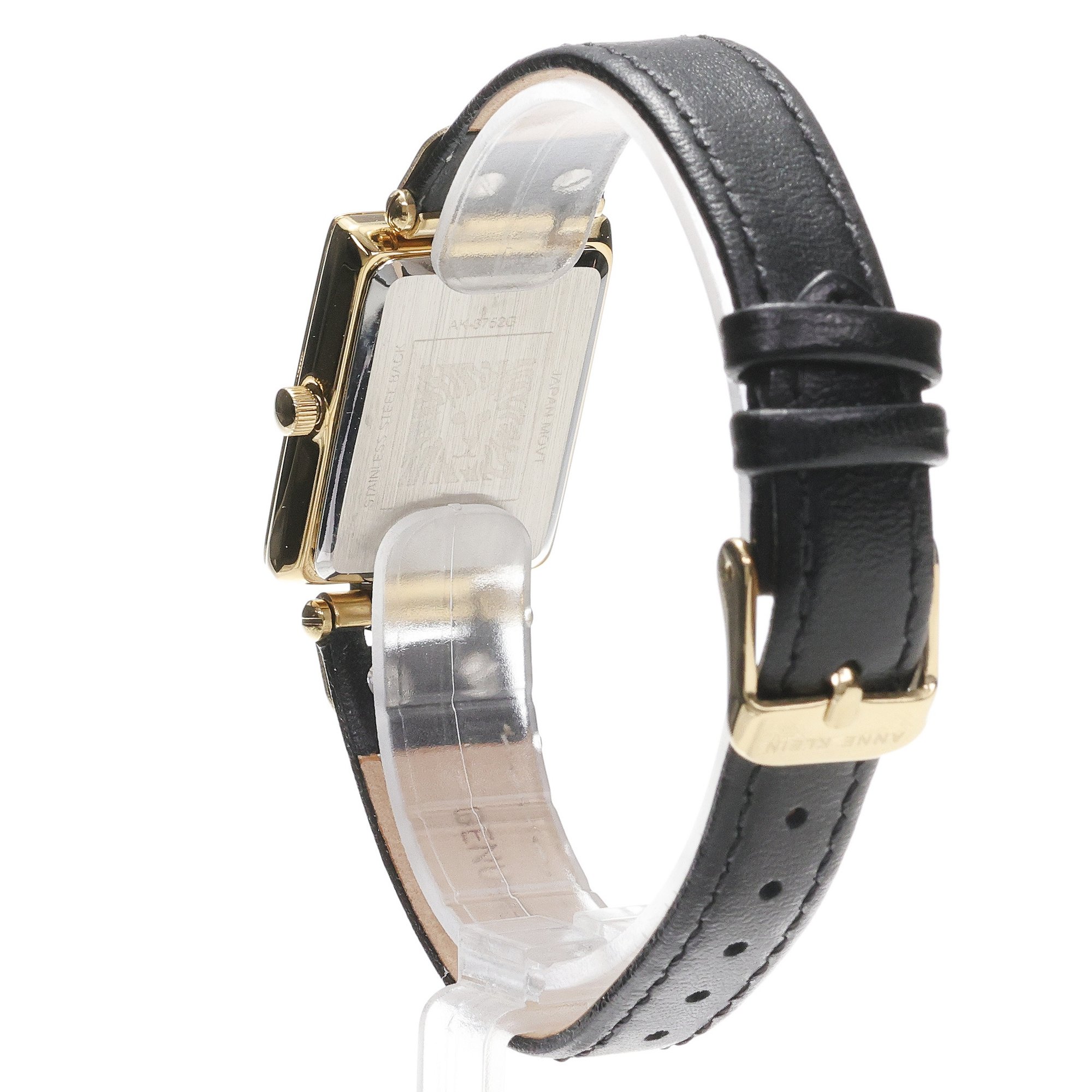 Anne Klein AK-3752CRBK zegarek złoty klasyczny Pasek pasek - miniatura 6