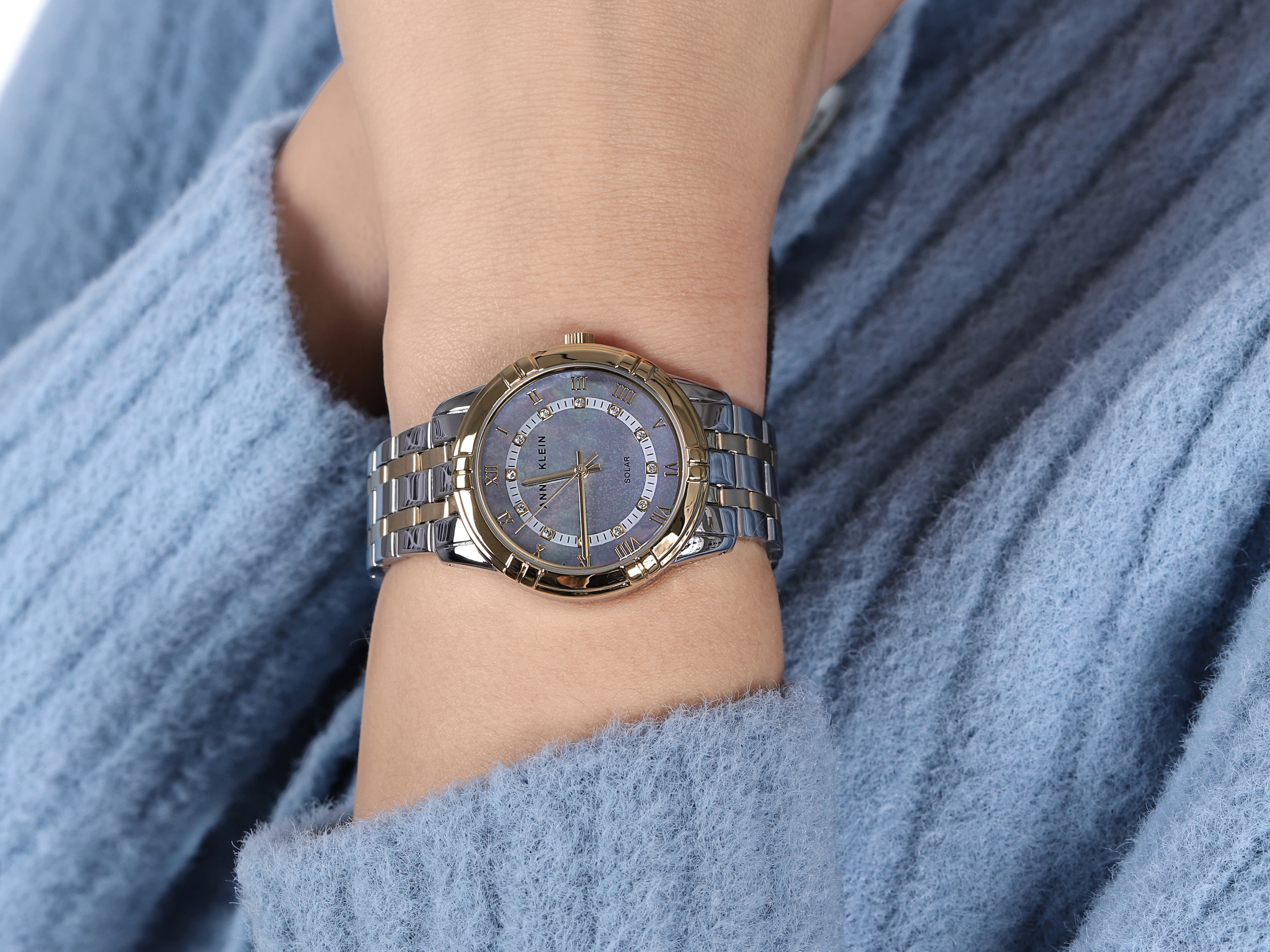 Anne Klein AK-3769MPTT zegarek srebrny klasyczny Bransoleta bransoleta - miniatura 4