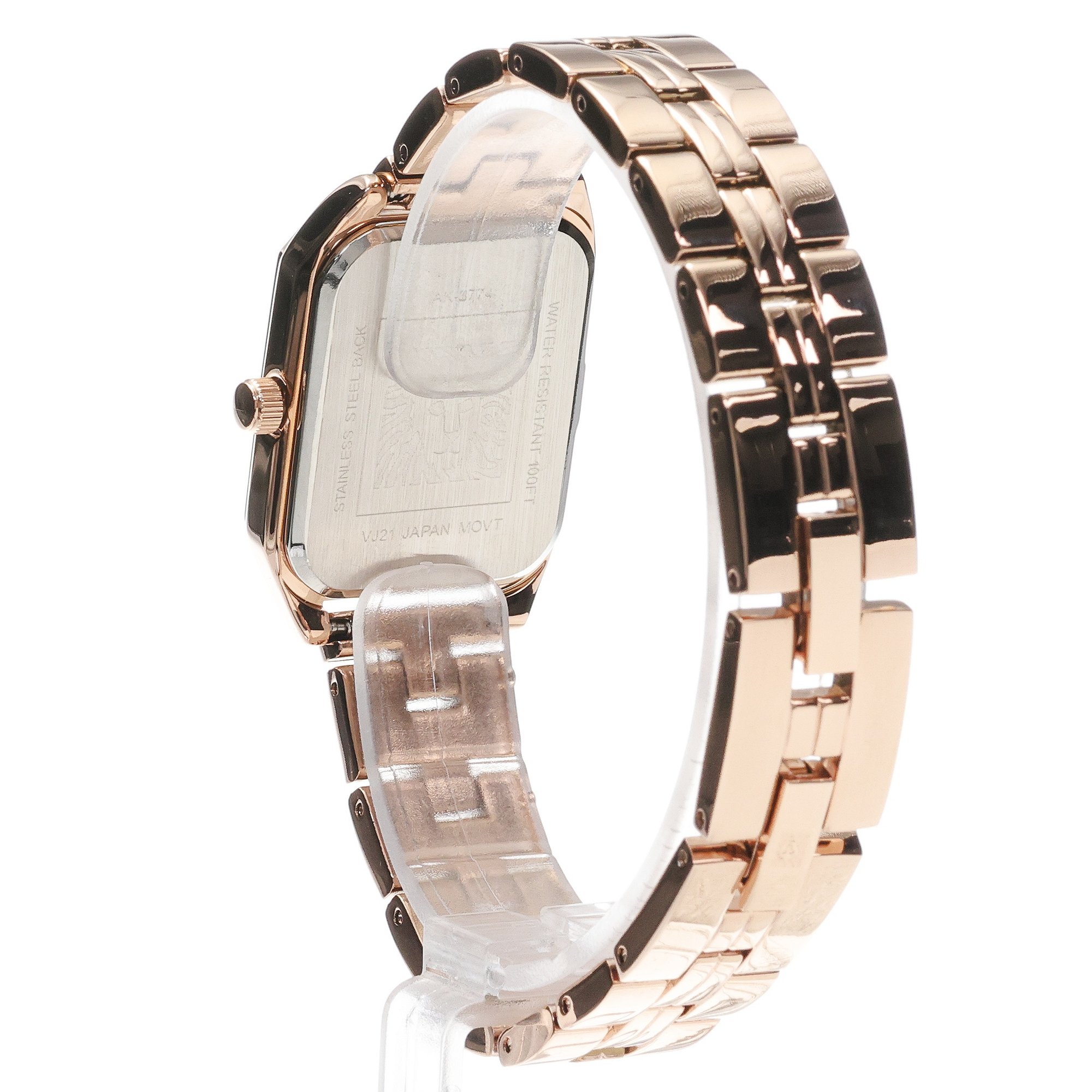 Anne Klein AK-3774RGRG Bransoleta Rose Gold-Tone zegarek damski klasyczny mineralne