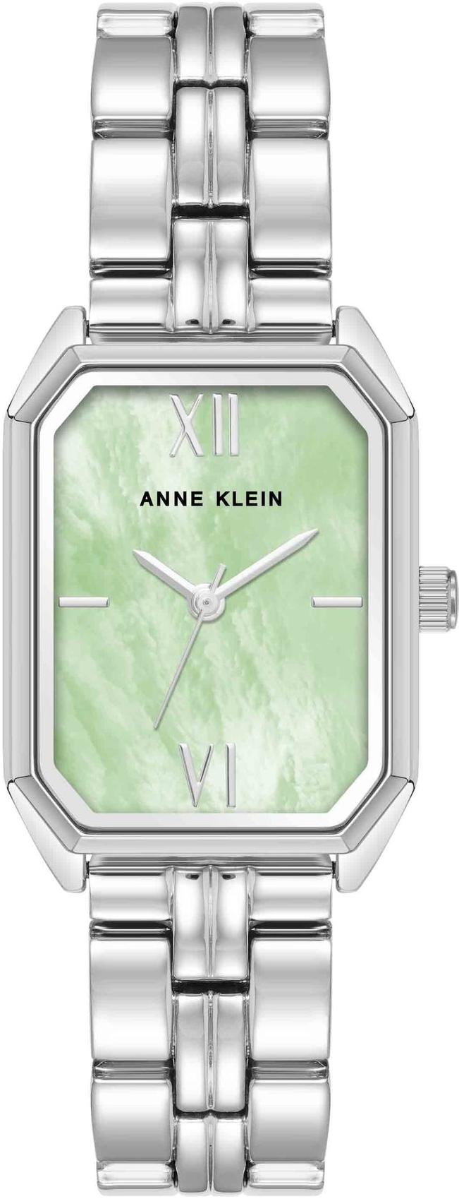 Anne Klein Quartz Analog Light Green Silver AK-3775MISV