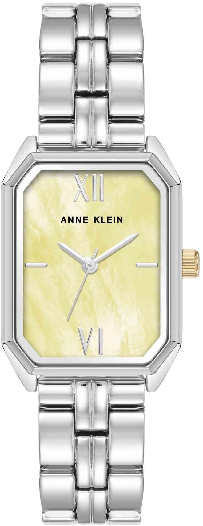 Anne Klein Quartz Analog Light Green Silver AK-3775YLSV