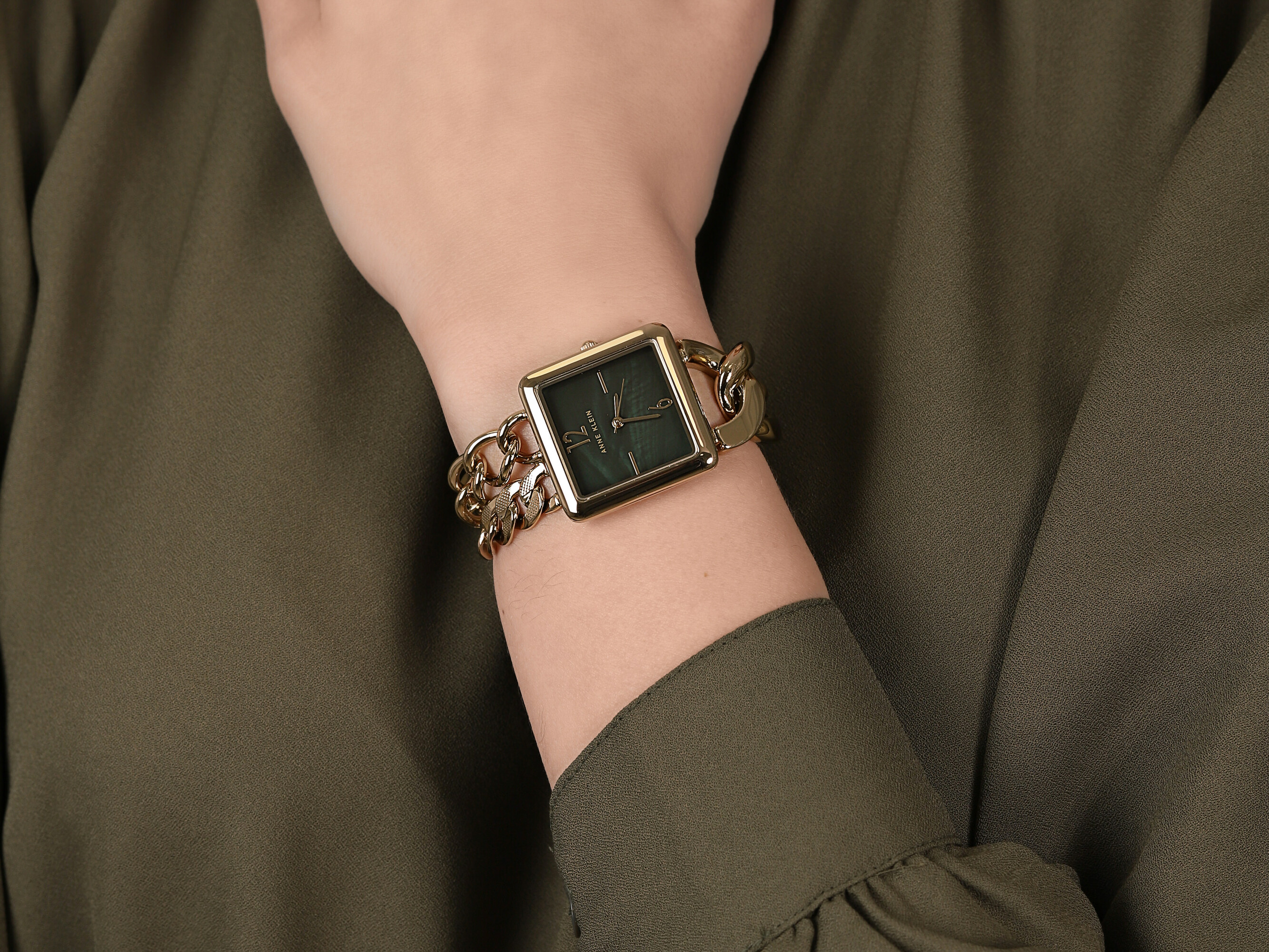 Anne Klein AK-3804OLGB zegarek damski Bransoleta - miniatura 4