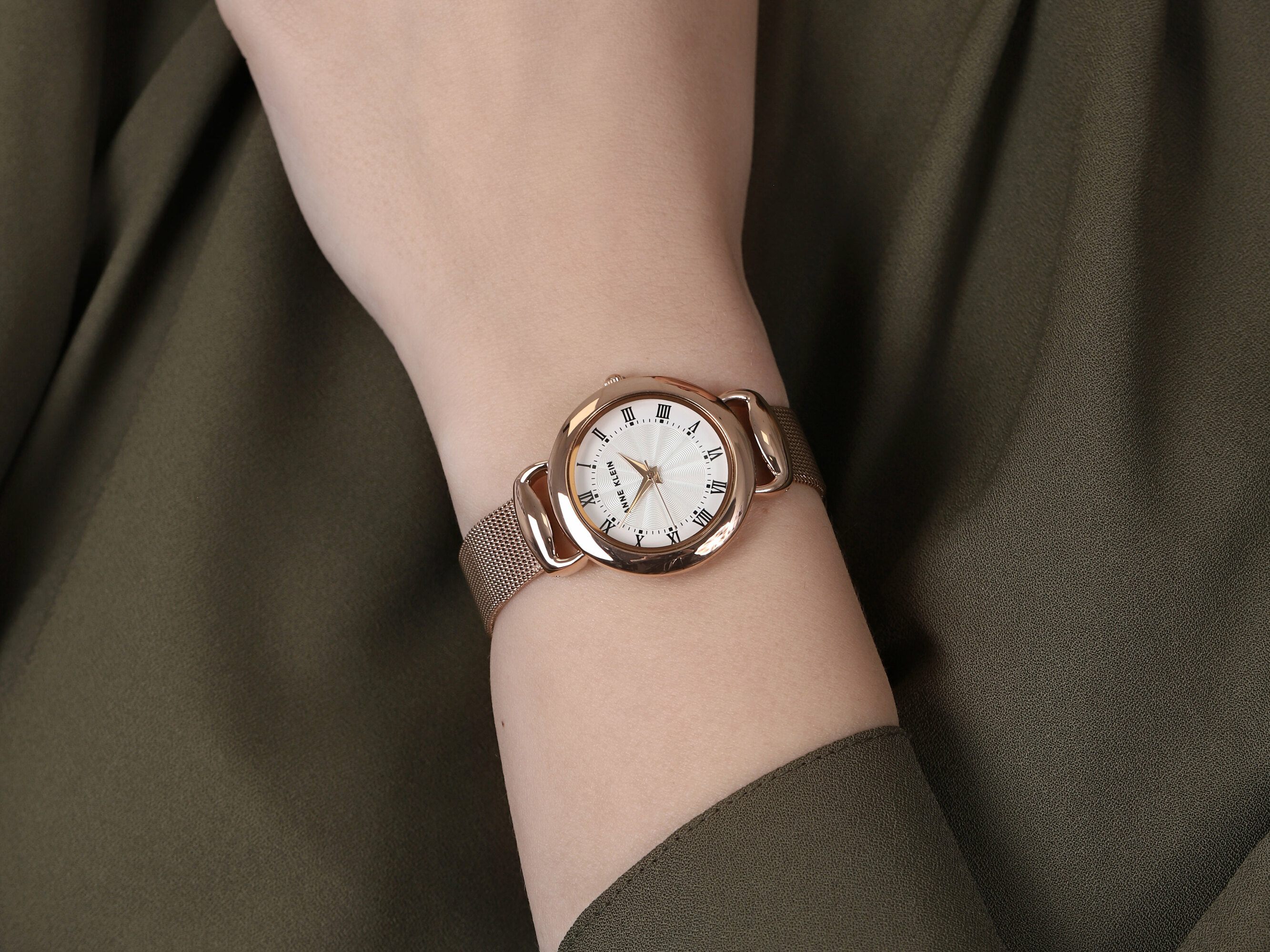Anne Klein AK-3806SVRG zegarek różowe złoto klasyczny Bransoleta bransoleta - miniatura 4